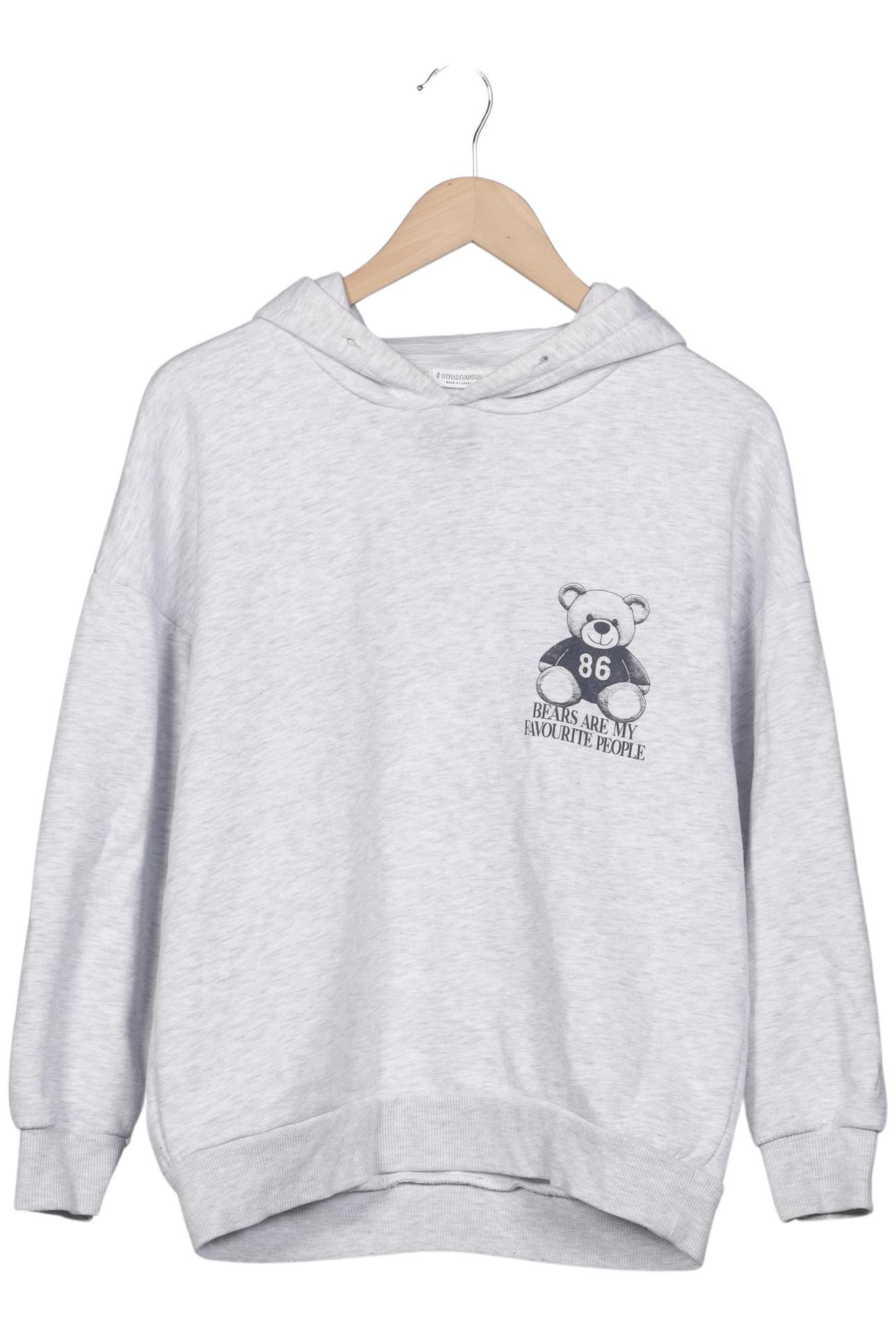 

Stradivarius Damen Kapuzenpullover, grau, Gr. 34