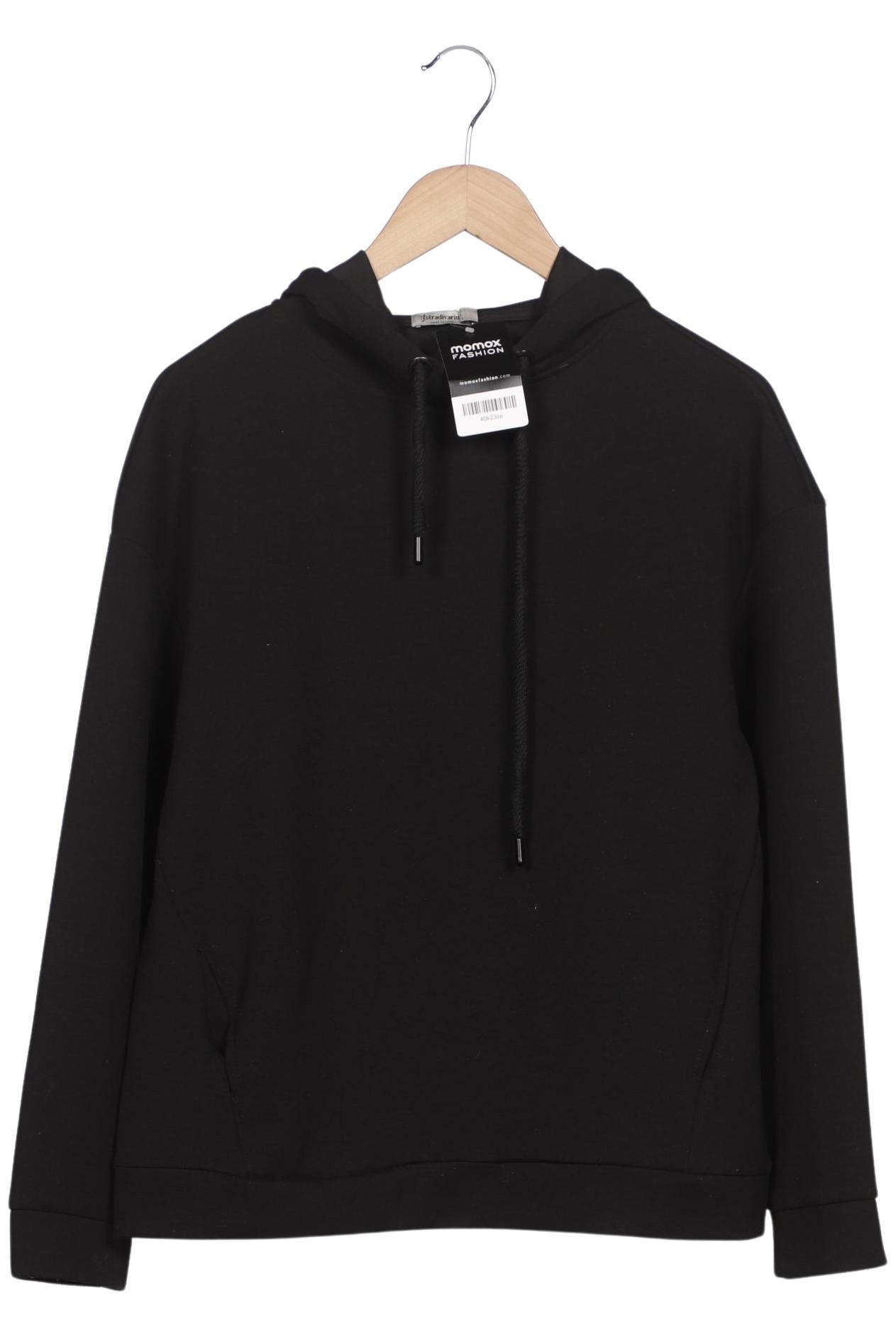 

Stradivarius Damen Kapuzenpullover, schwarz, Gr. 36