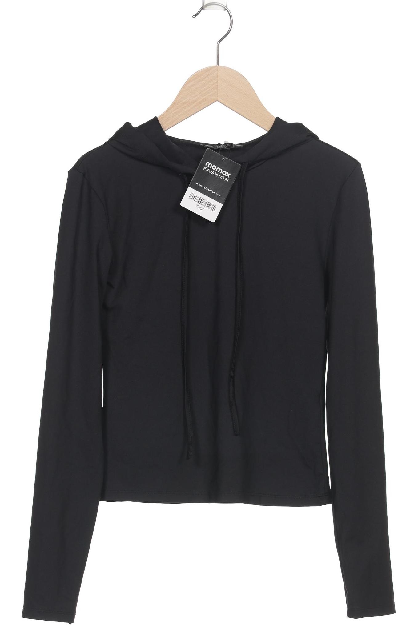 

Stradivarius Damen Kapuzenpullover, schwarz, Gr. 38