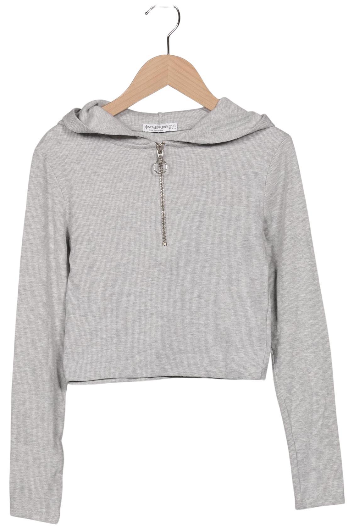 

Stradivarius Damen Kapuzenpullover, grau, Gr. 34