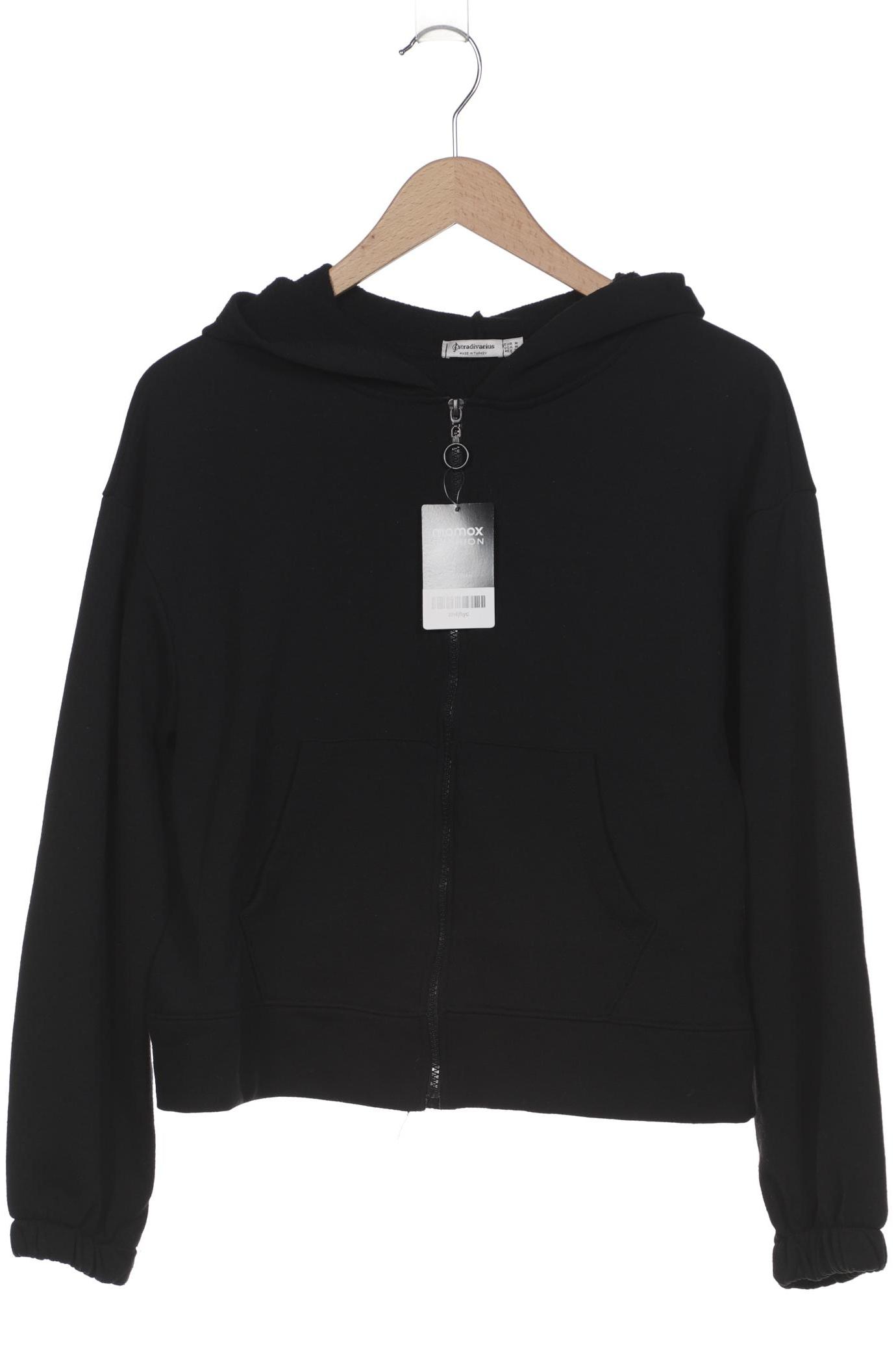 

Stradivarius Damen Kapuzenpullover, schwarz, Gr. 38