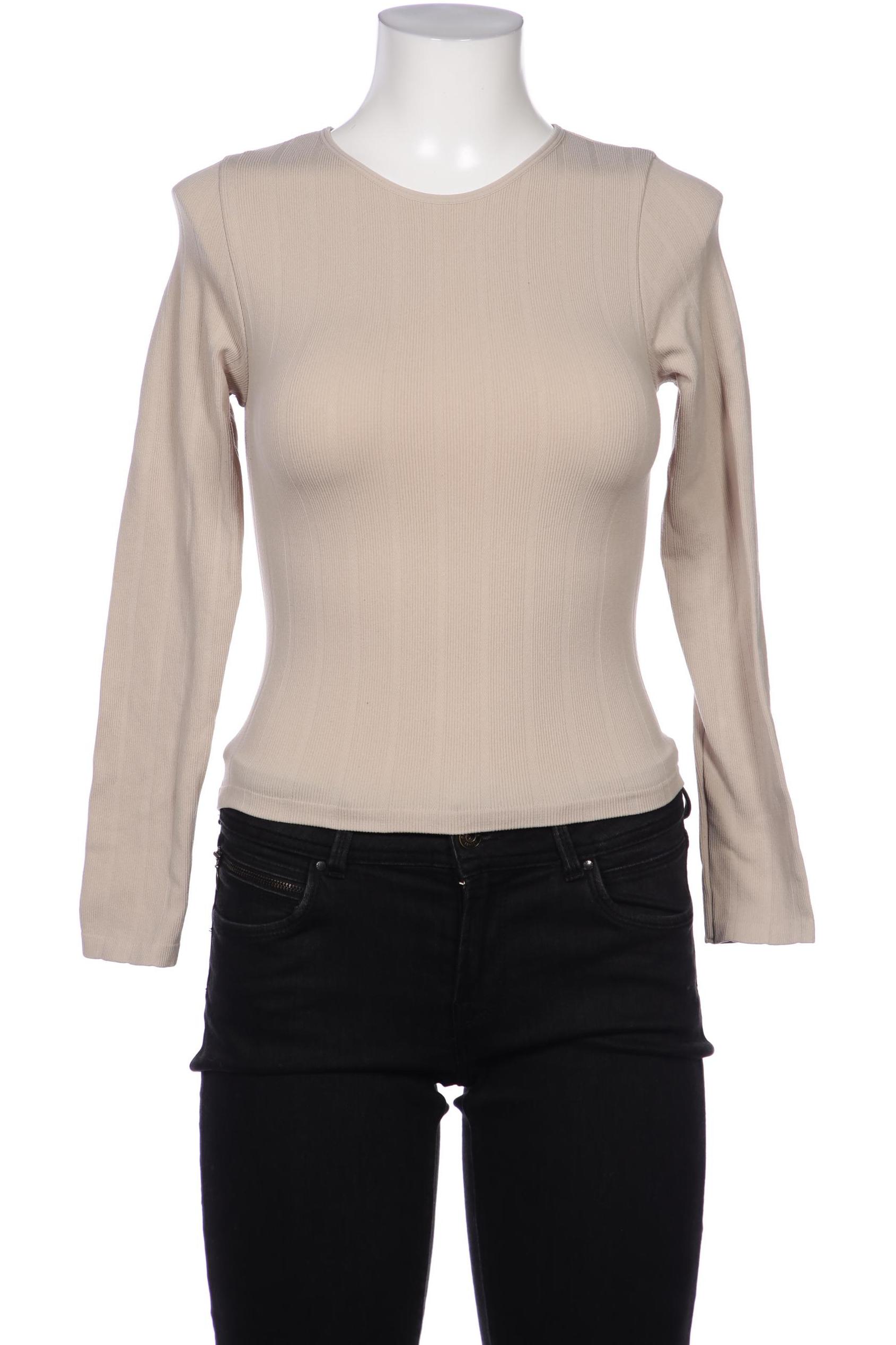 

Stradivarius Damen Langarmshirt, beige, Gr. 38