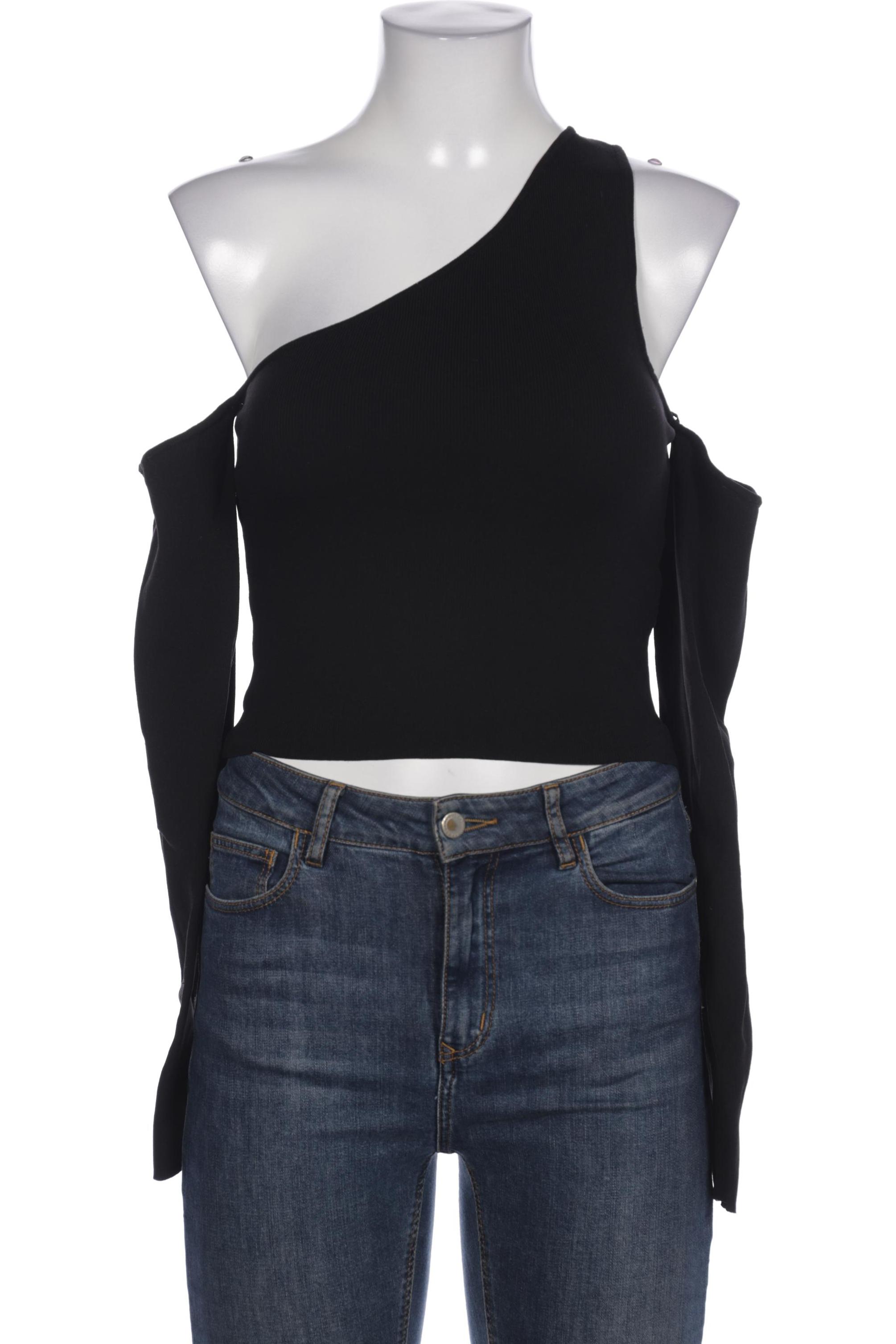 

Stradivarius Damen Langarmshirt, schwarz, Gr. 38