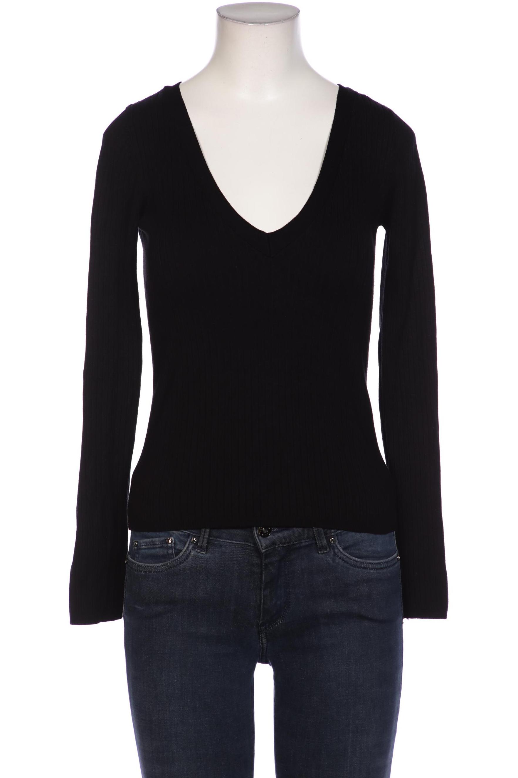 

Stradivarius Damen Langarmshirt, schwarz, Gr. 38