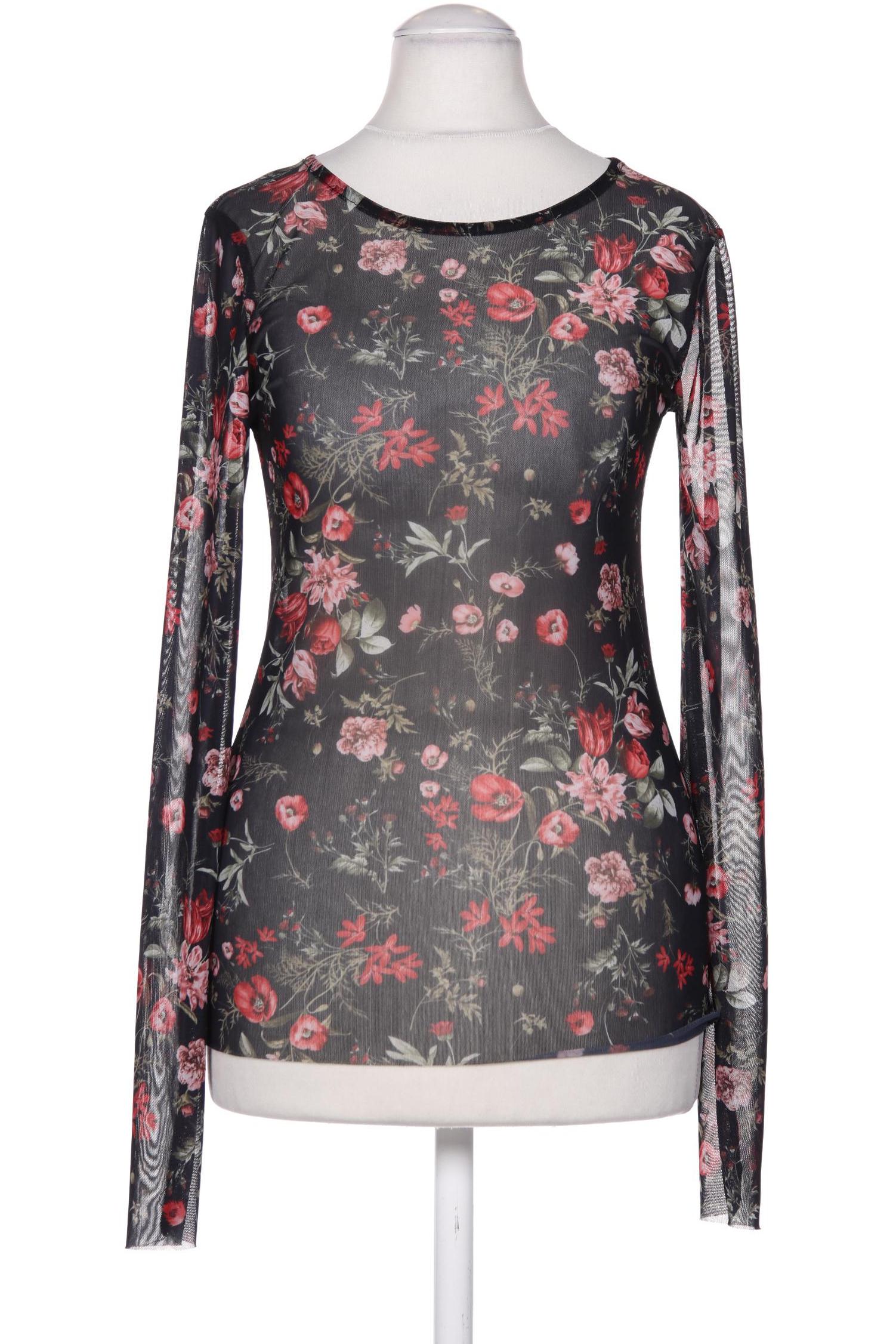 

Stradivarius Damen Langarmshirt, schwarz, Gr. 36