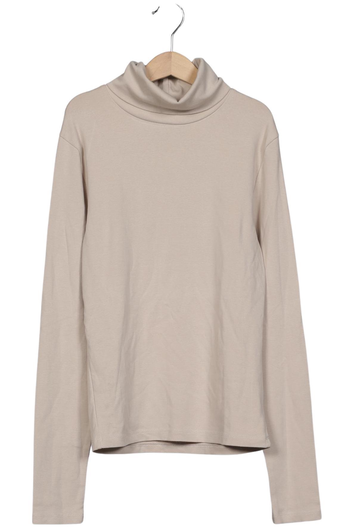 

Stradivarius Damen Langarmshirt, beige, Gr. 38
