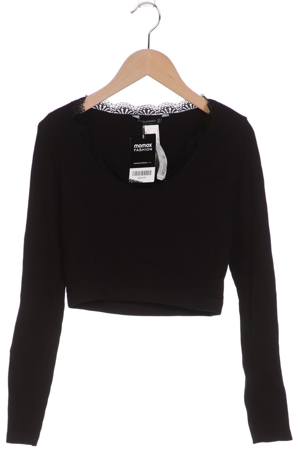 

Stradivarius Damen Langarmshirt, schwarz, Gr. 38