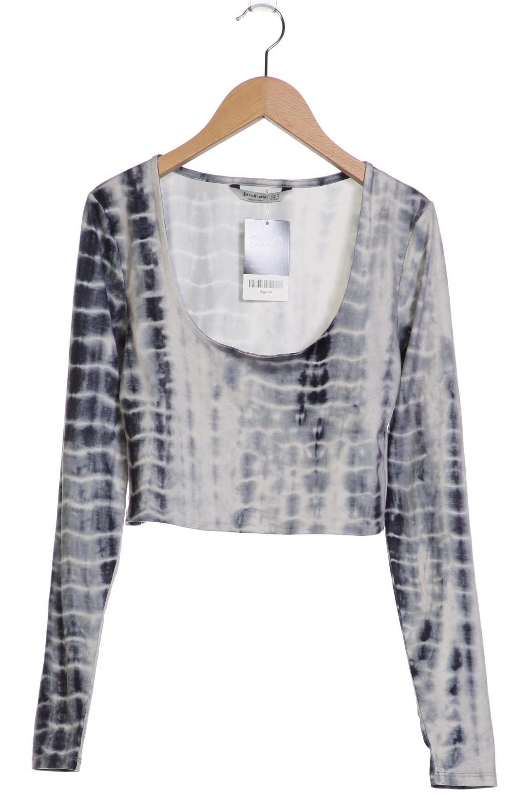 

Stradivarius Damen Langarmshirt, marineblau, Gr. 38