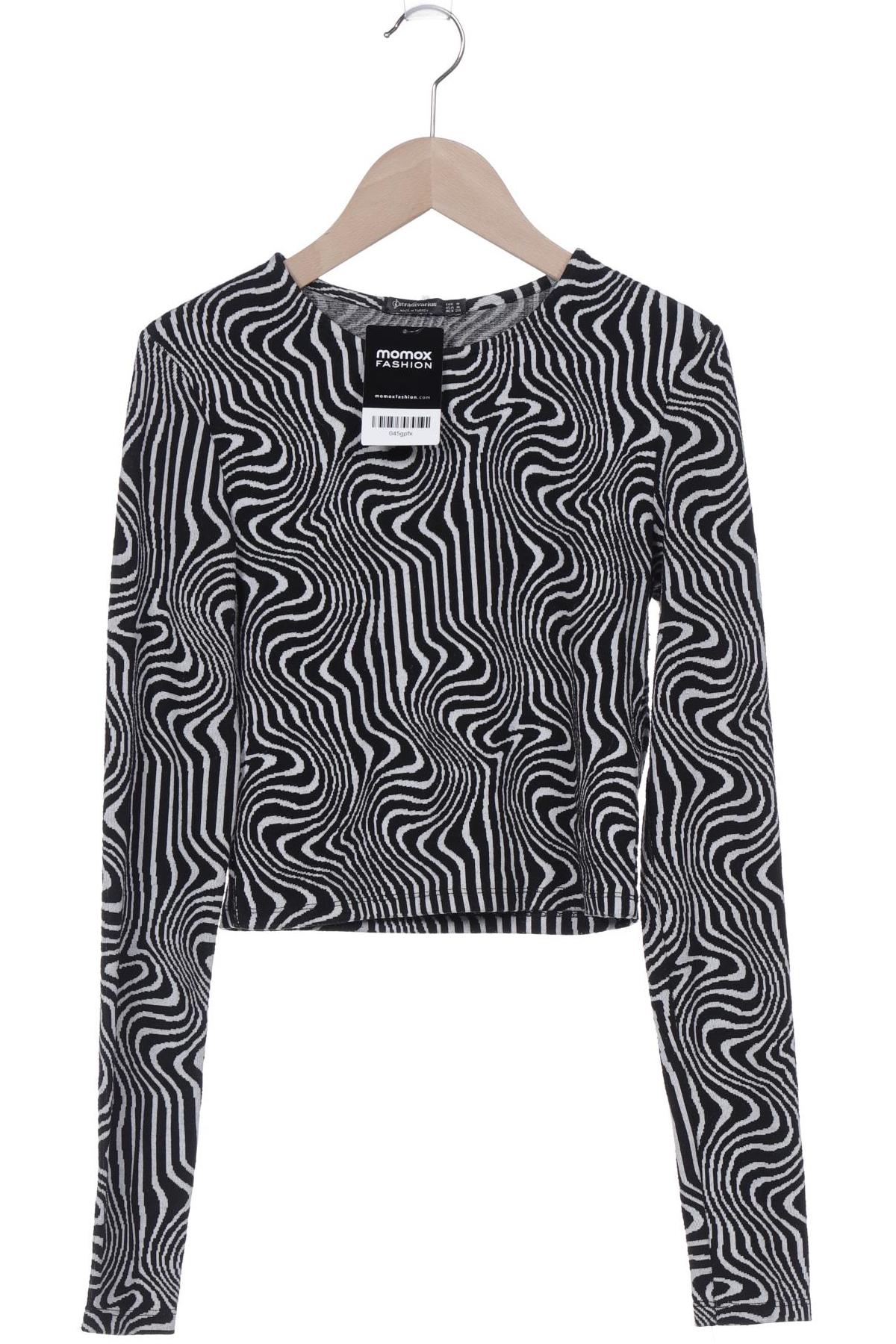 

Stradivarius Damen Langarmshirt, schwarz, Gr. 38