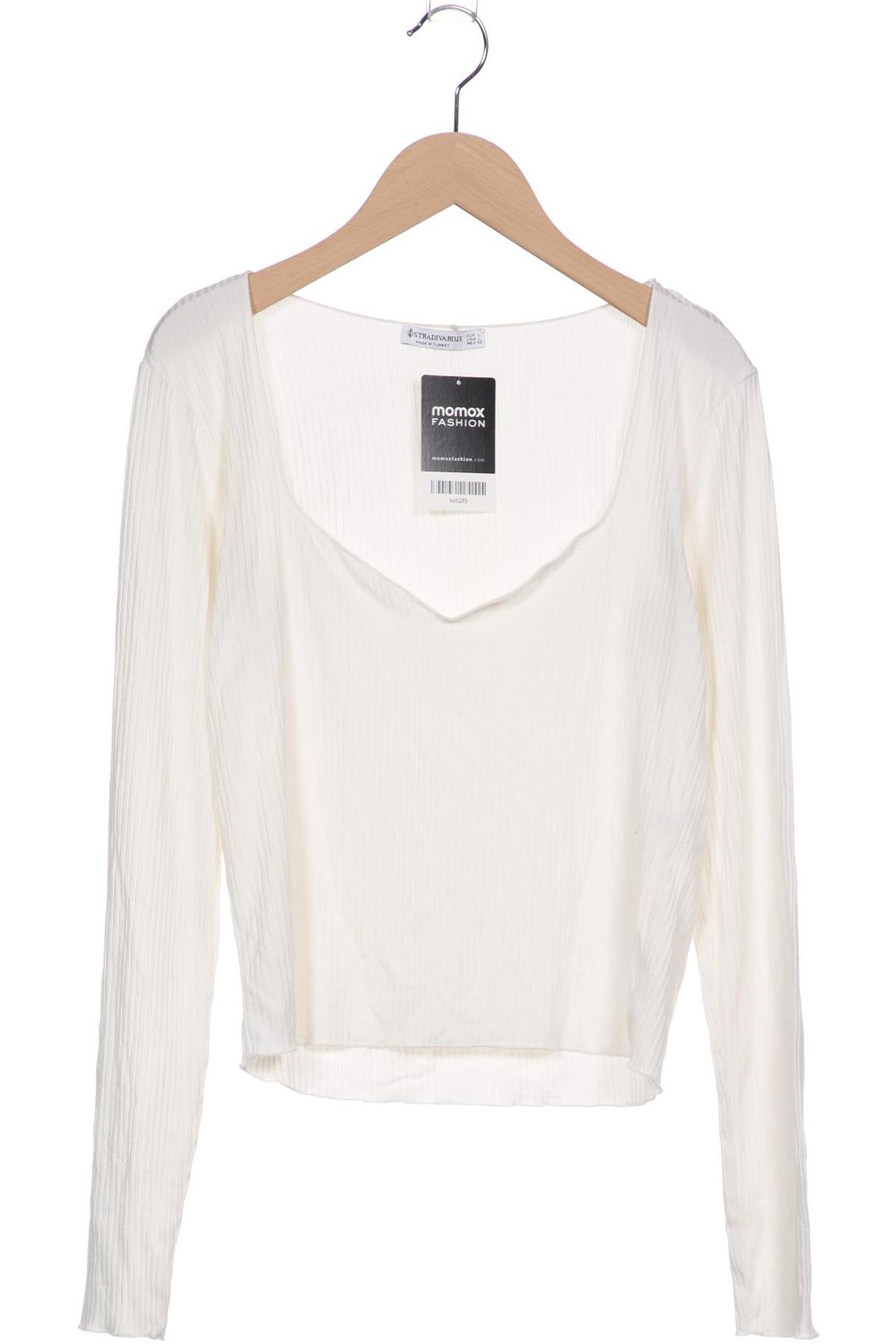 

Stradivarius Damen Langarmshirt, weiß