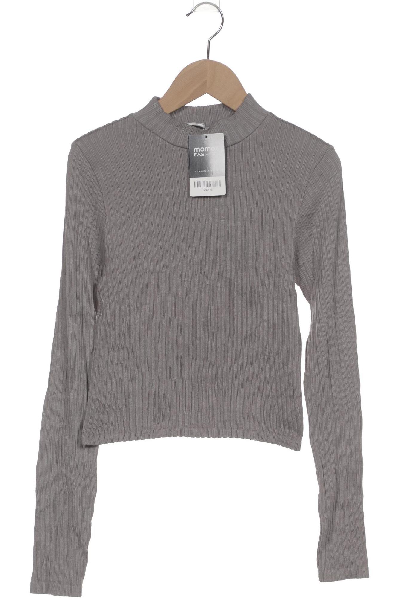 

Stradivarius Damen Langarmshirt, grau, Gr. 36