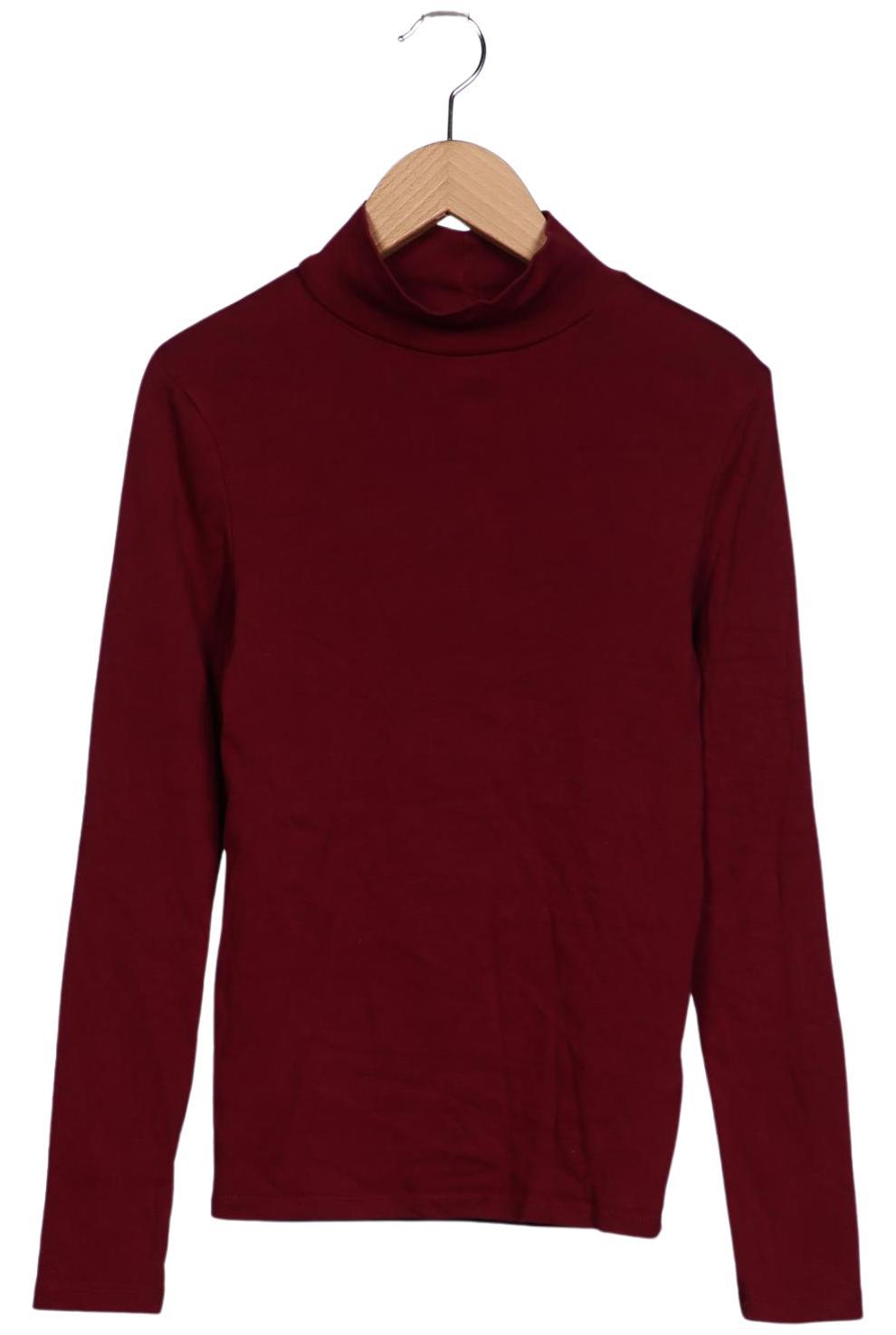 

Stradivarius Damen Langarmshirt, bordeaux, Gr. 36