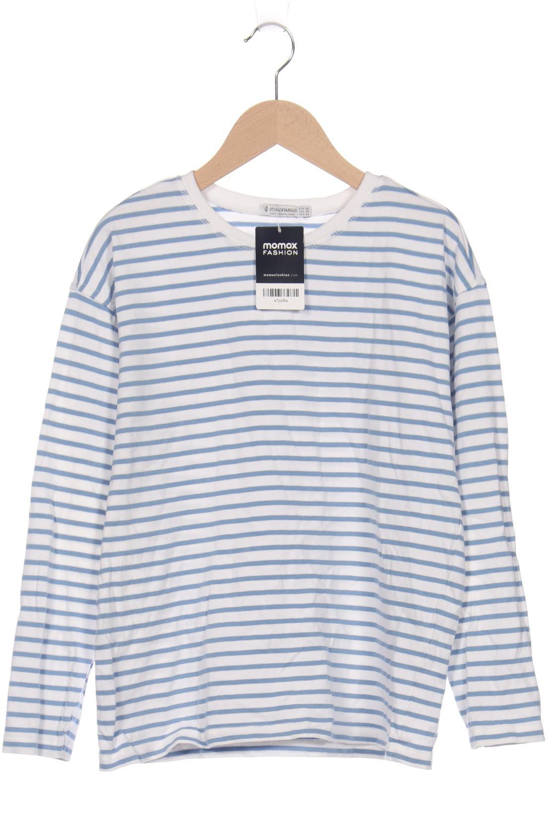

Stradivarius Damen Langarmshirt, weiß, Gr. 34