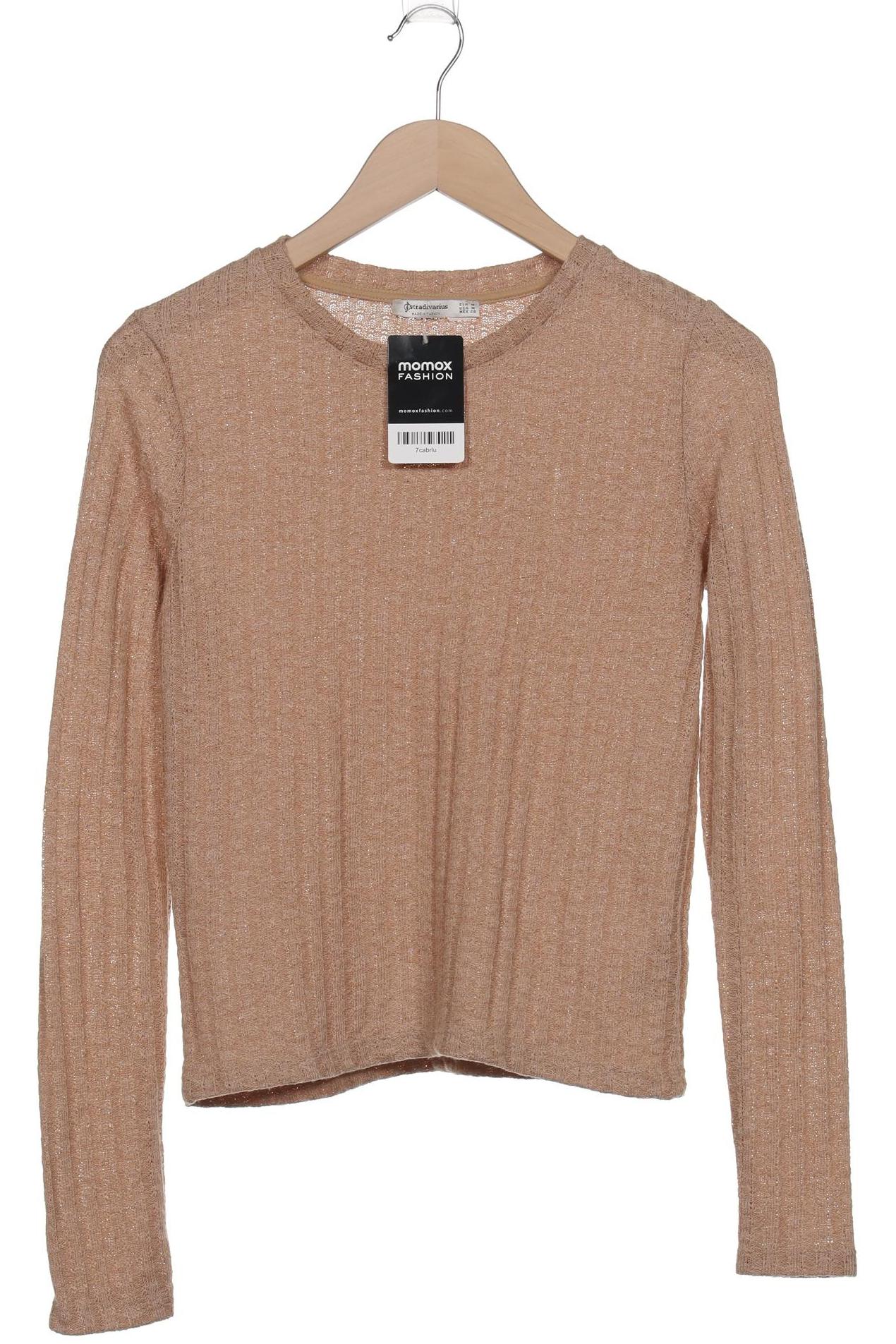

Stradivarius Damen Langarmshirt, beige, Gr. 38