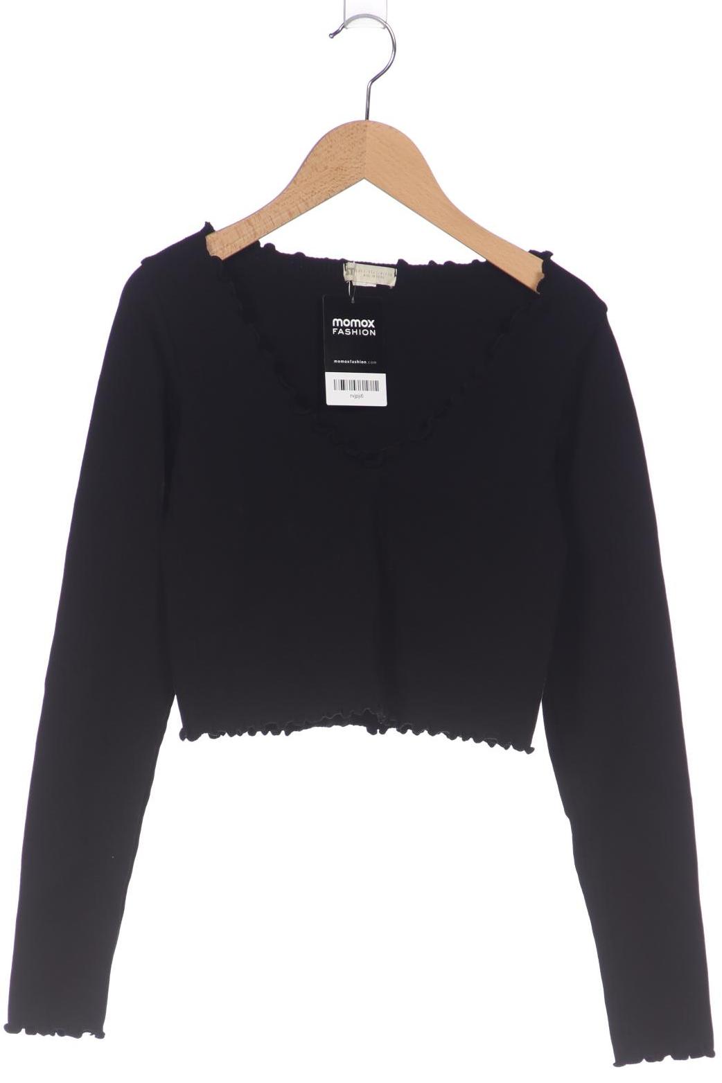 

Stradivarius Damen Langarmshirt, schwarz, Gr. 42