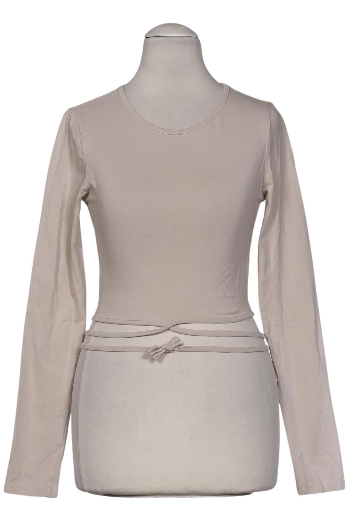 

Stradivarius Damen Langarmshirt, beige, Gr. 36