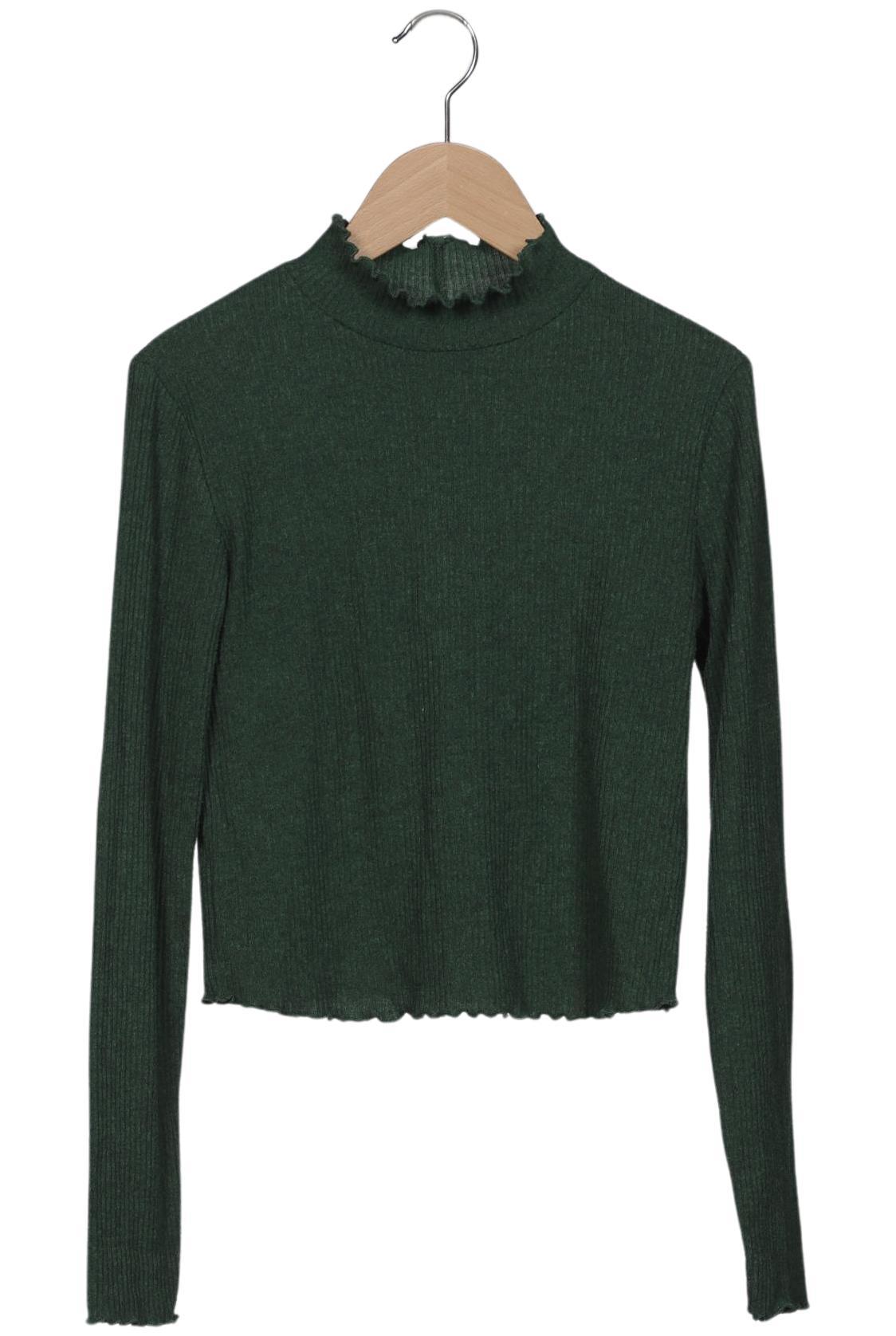 

Stradivarius Damen Langarmshirt, grün, Gr. 38