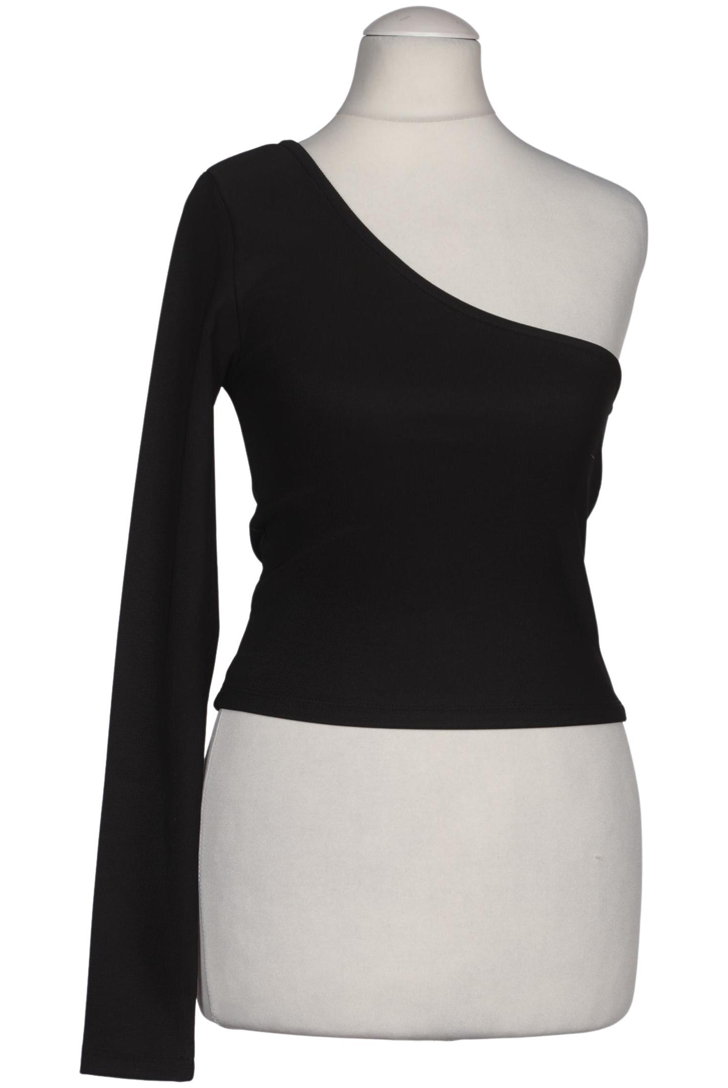 

Stradivarius Damen Langarmshirt, schwarz, Gr. 36