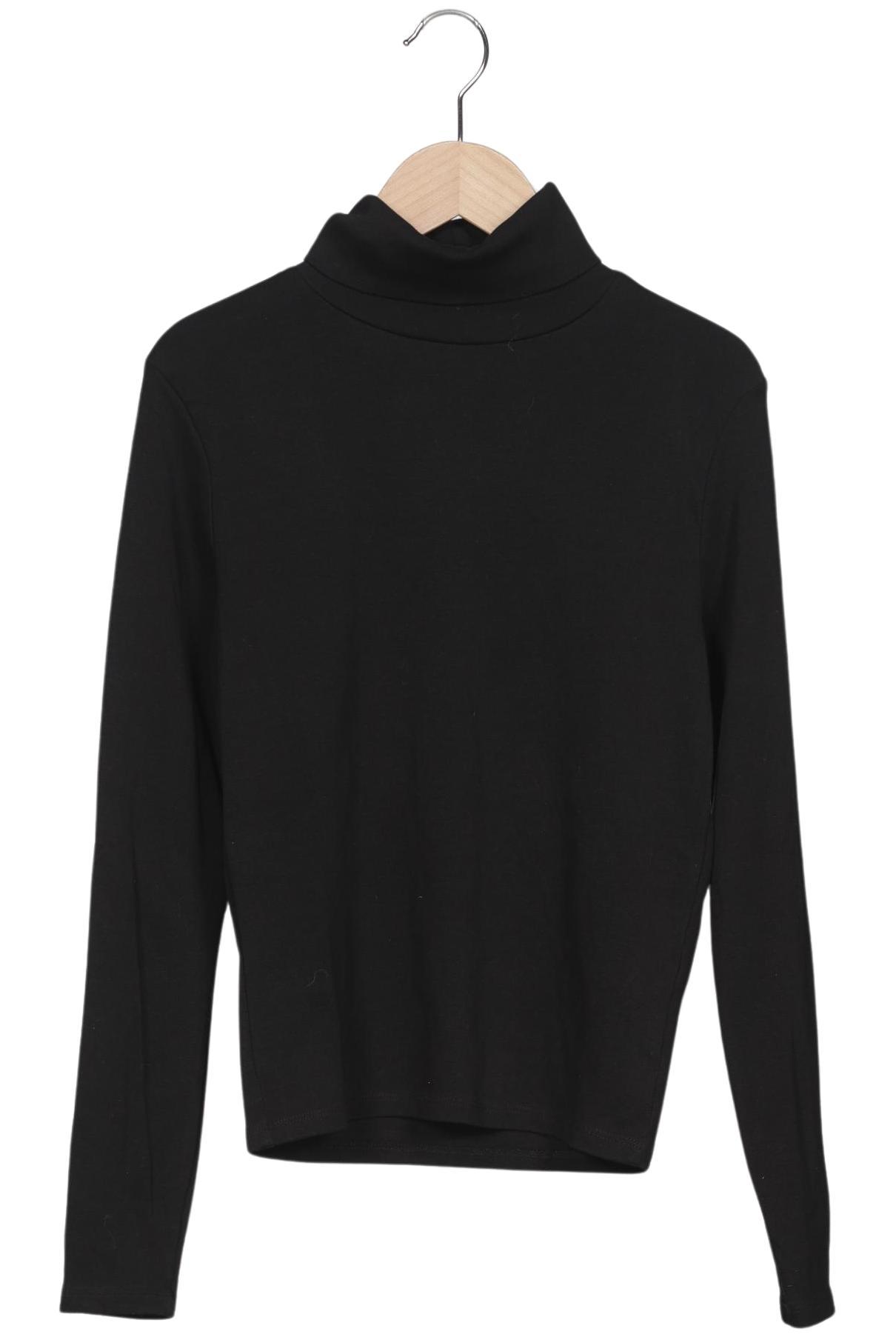 

Stradivarius Damen Langarmshirt, schwarz, Gr. 38