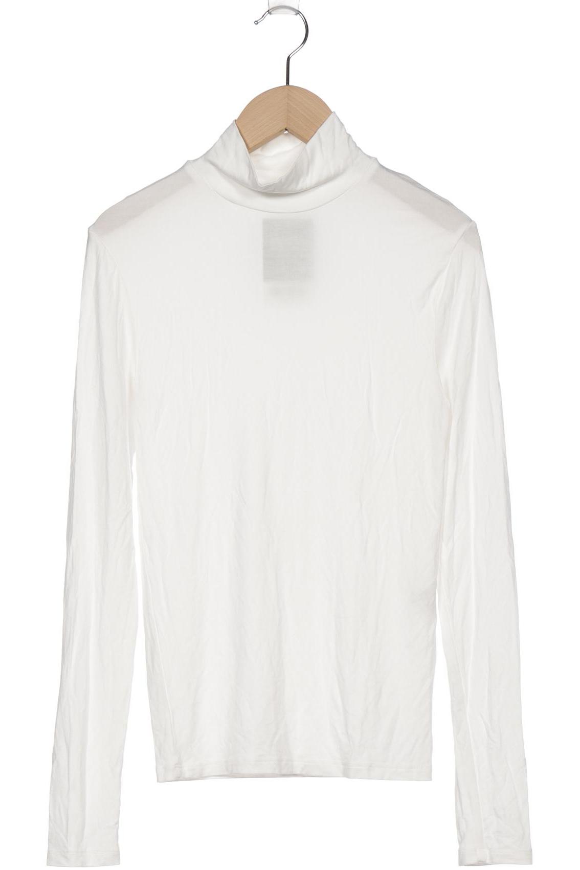 

Stradivarius Damen Langarmshirt, weiß, Gr. 38