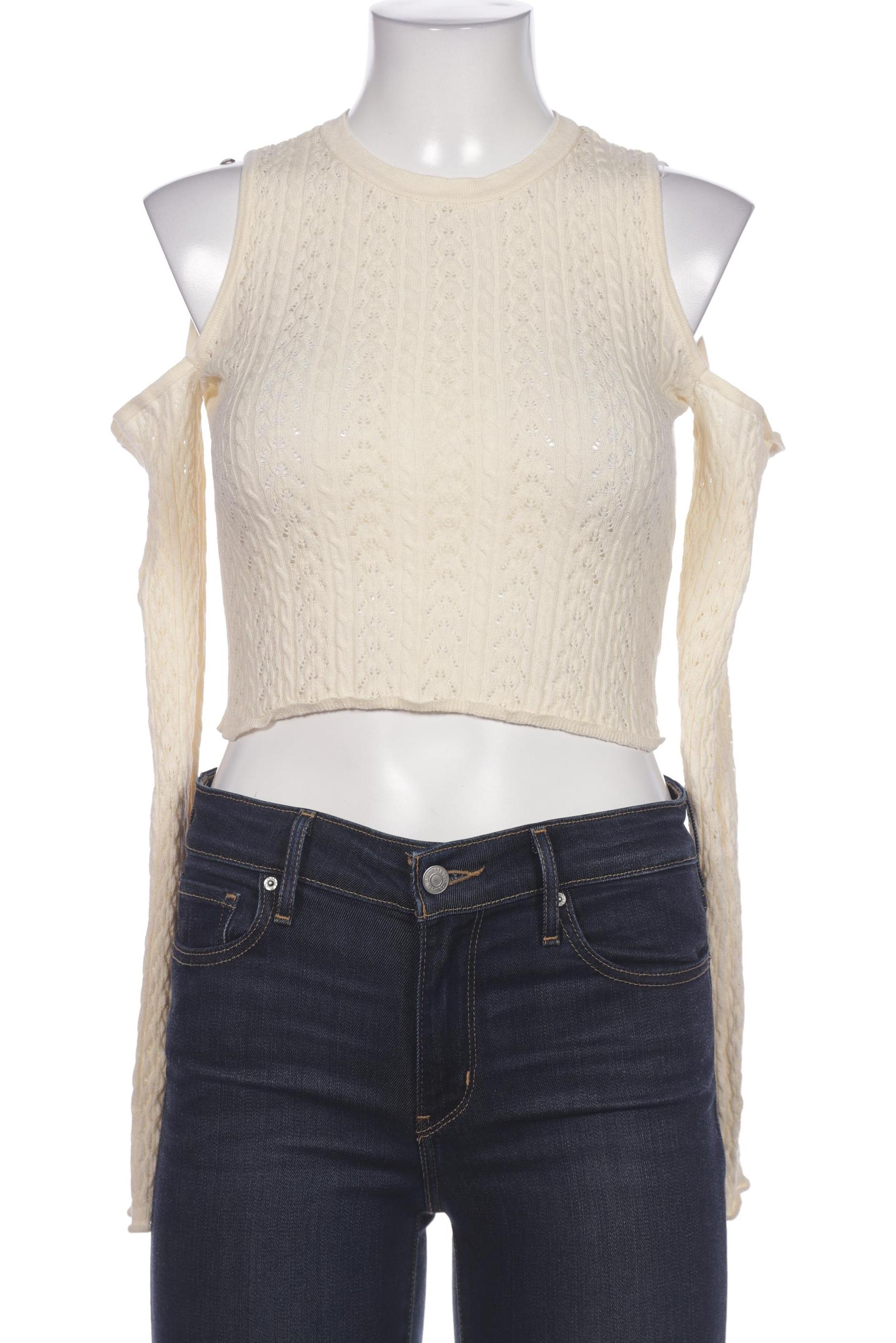 

Stradivarius Damen Langarmshirt, cremeweiß, Gr. 38