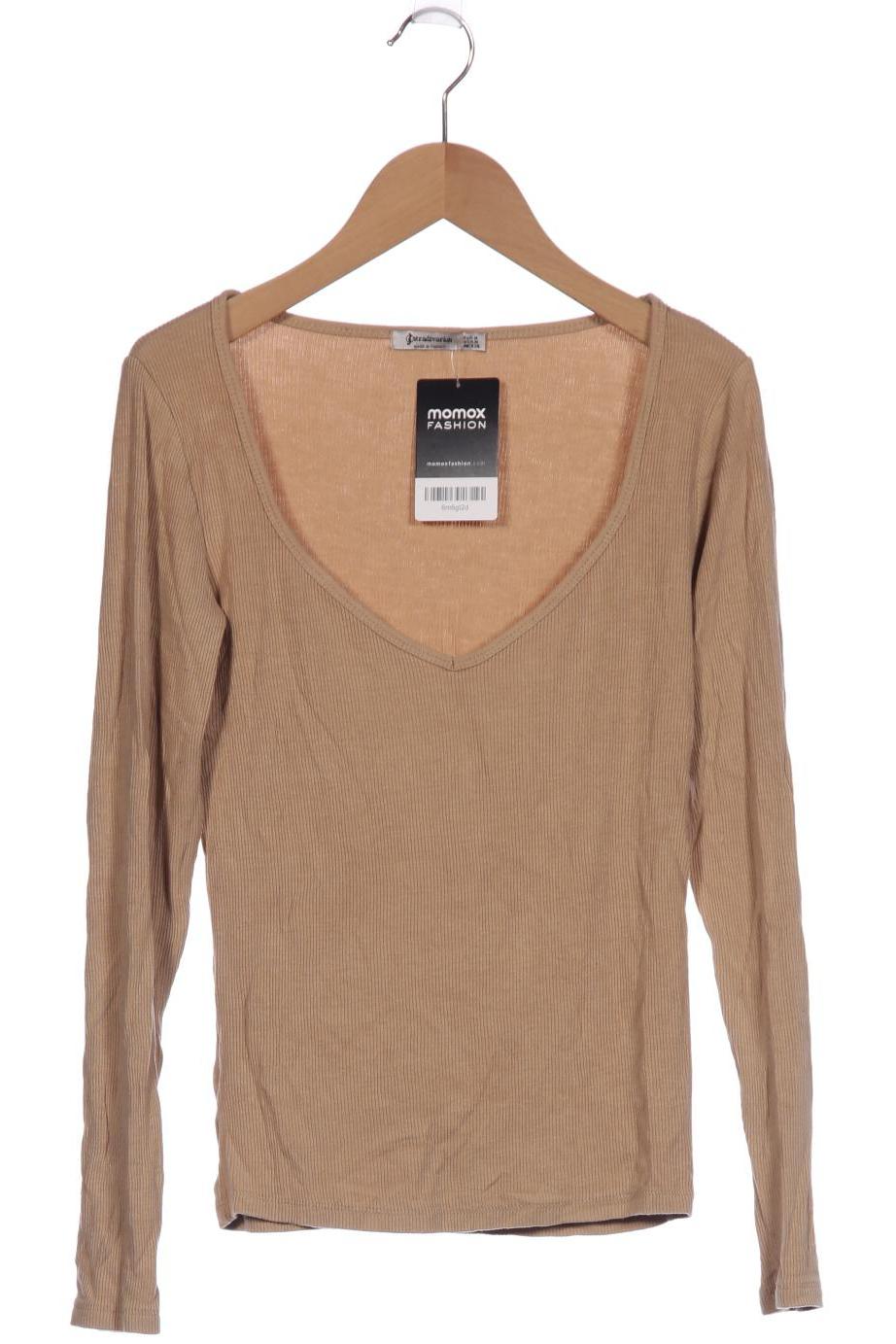 

Stradivarius Damen Langarmshirt, beige, Gr. 38