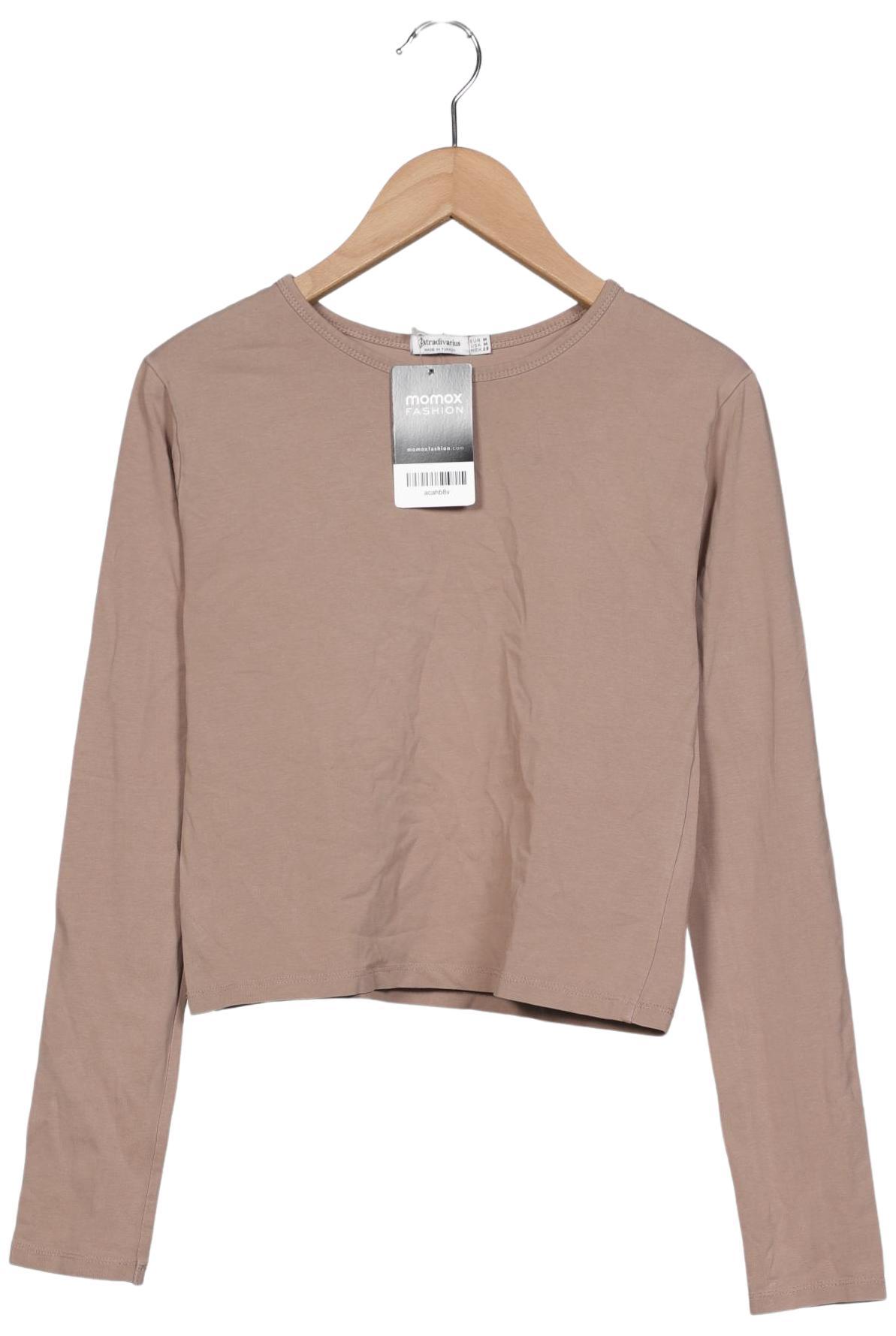 

Stradivarius Damen Langarmshirt, beige, Gr. 38