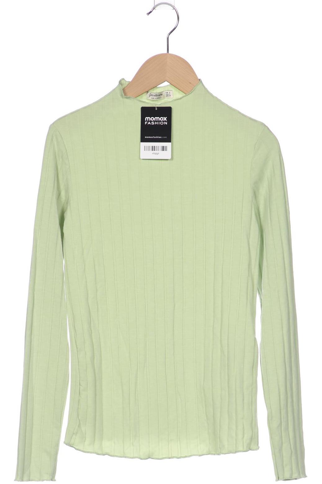 

Stradivarius Damen Langarmshirt, grün, Gr. 36