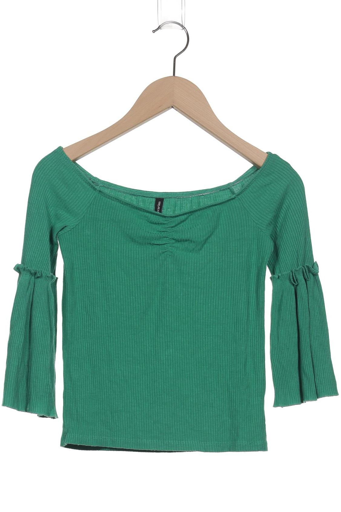 

Stradivarius Damen Langarmshirt, grün, Gr. 36