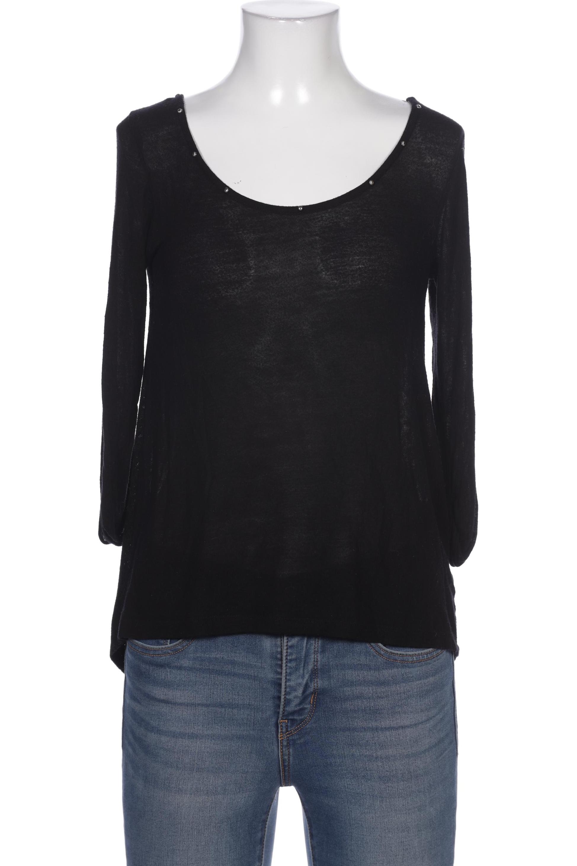 

Stradivarius Damen Langarmshirt, schwarz, Gr. 36