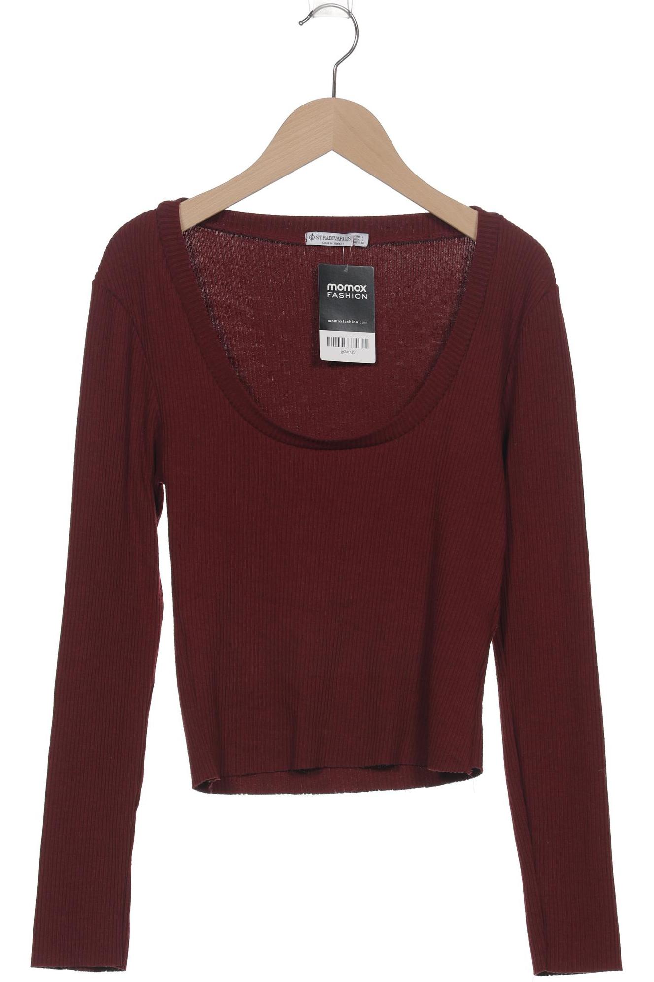 

Stradivarius Damen Langarmshirt, bordeaux, Gr. 42