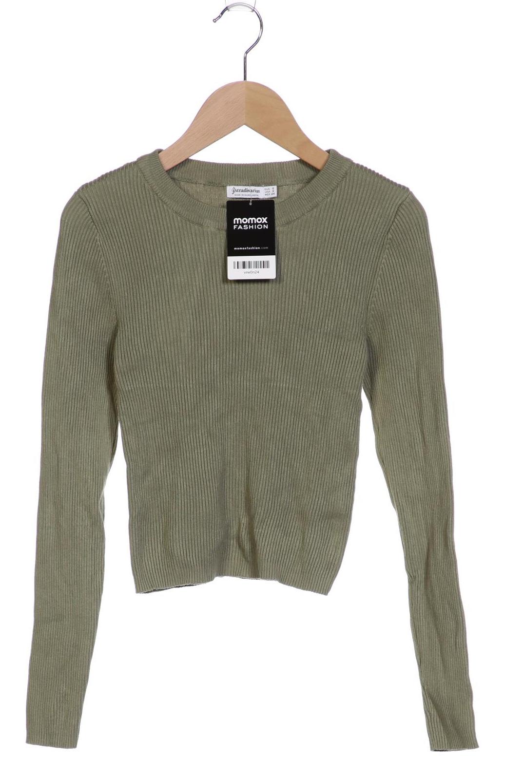 

Stradivarius Damen Langarmshirt, grün, Gr. 36