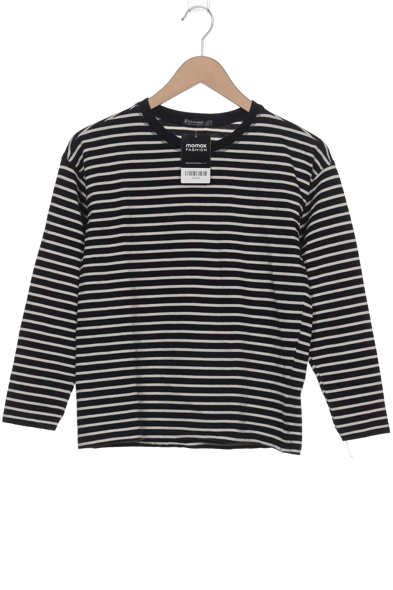 

Stradivarius Damen Langarmshirt, schwarz, Gr. 34