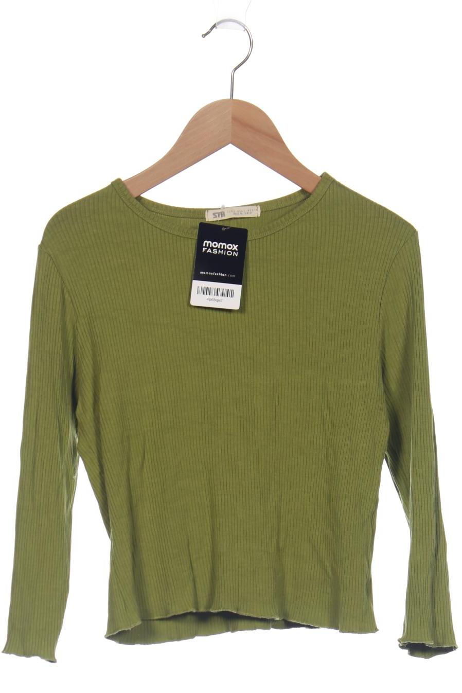 

Stradivarius Damen Langarmshirt, grün, Gr. 42