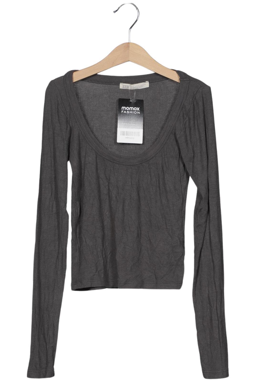 

Stradivarius Damen Langarmshirt, grau, Gr. 36