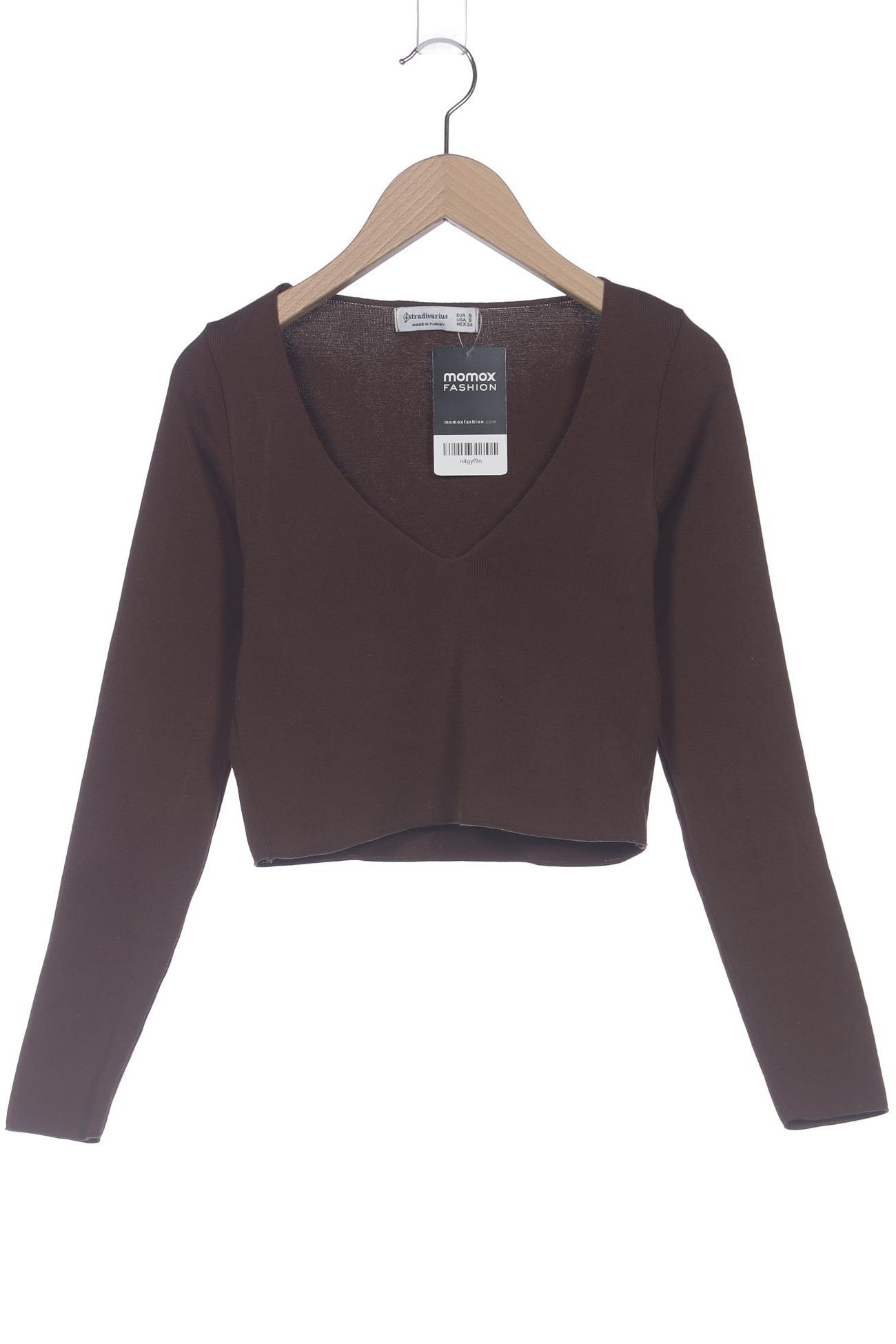 

Stradivarius Damen Langarmshirt, braun, Gr. 36