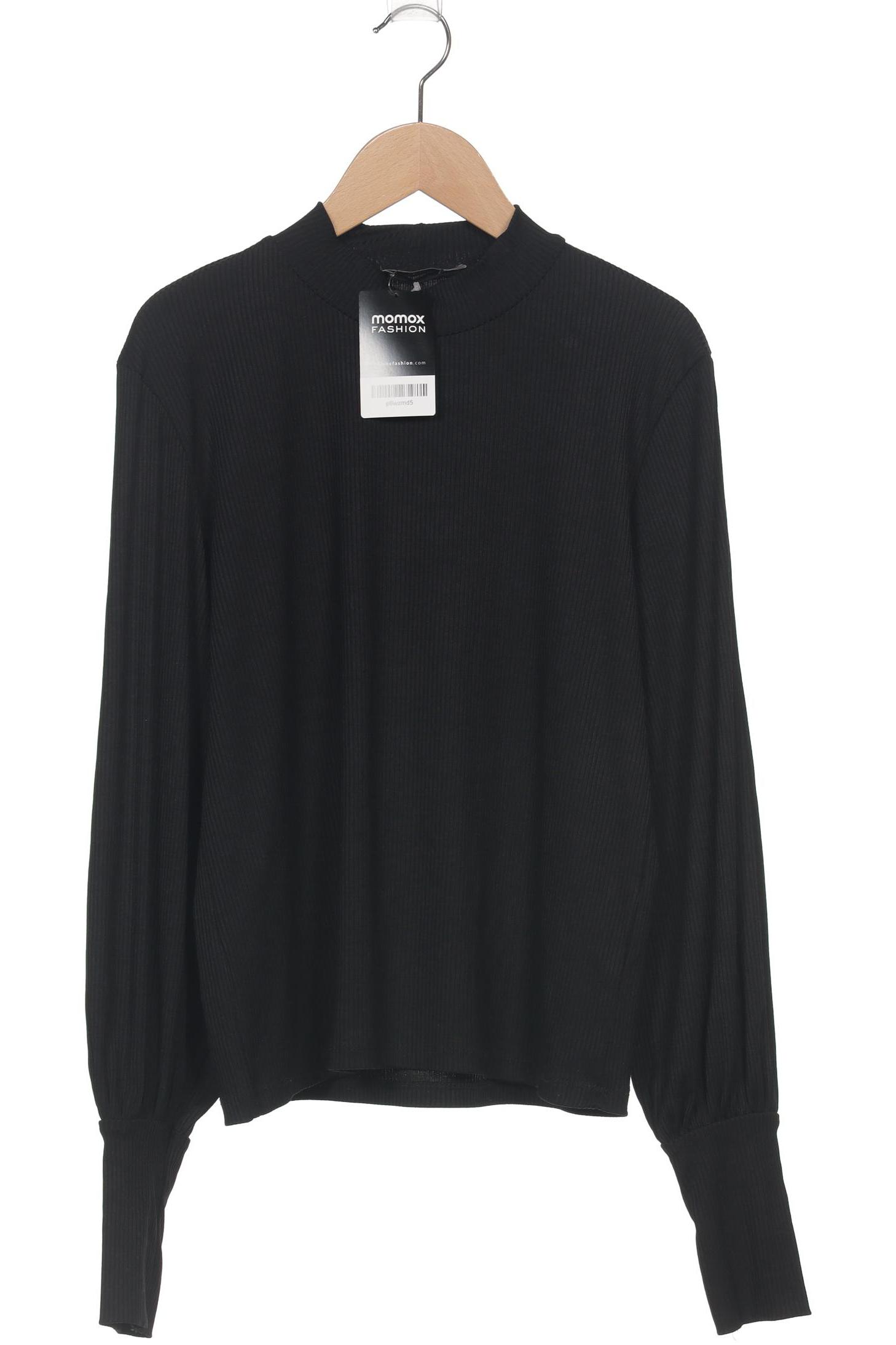 

Stradivarius Damen Langarmshirt, schwarz, Gr. 42