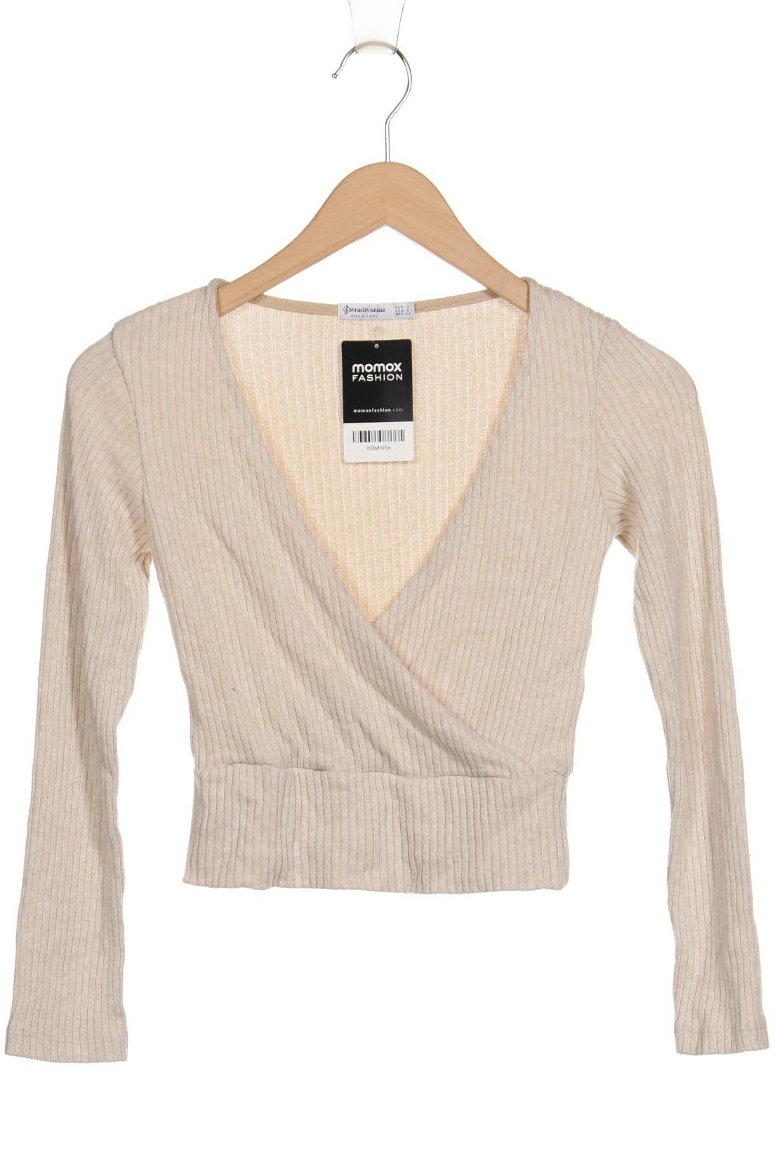 

Stradivarius Damen Langarmshirt, beige, Gr. 36