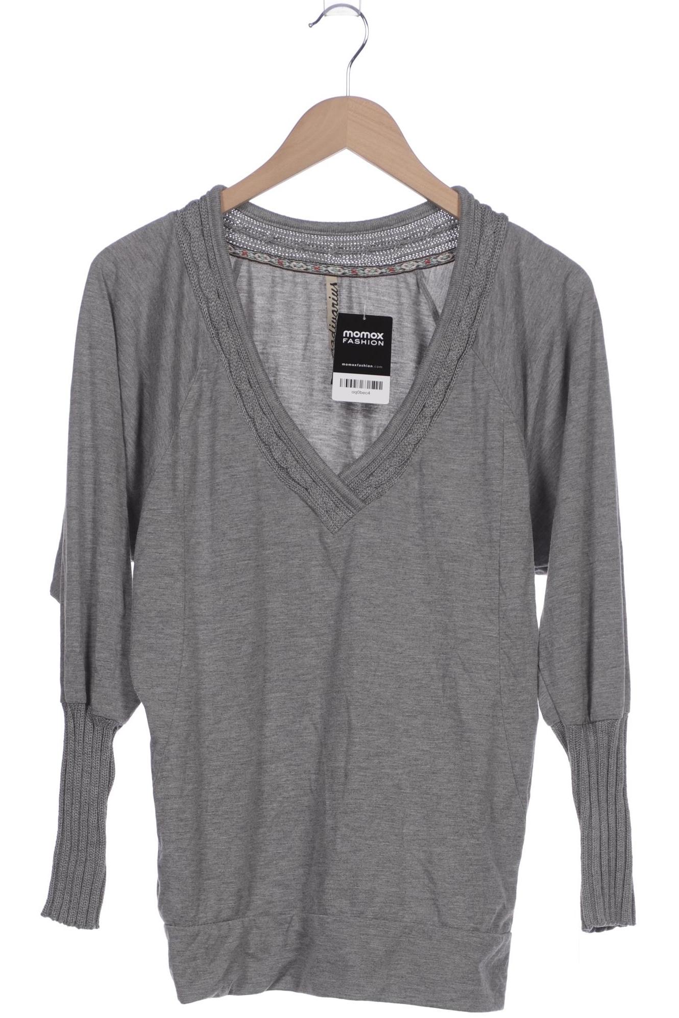

Stradivarius Damen Langarmshirt, grau, Gr. 38