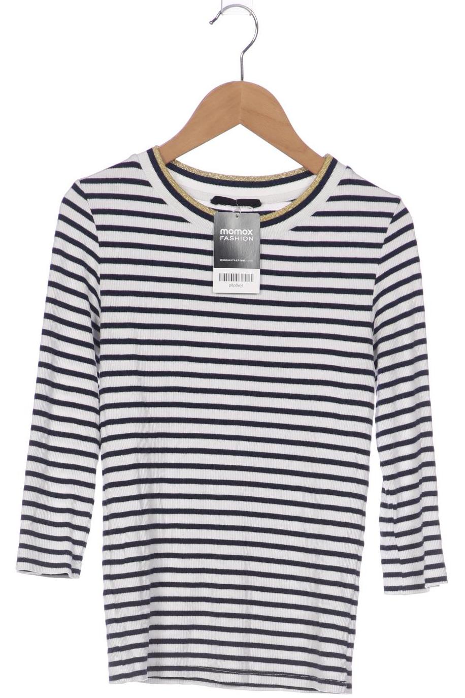 

Stradivarius Damen Langarmshirt, weiß, Gr. 36