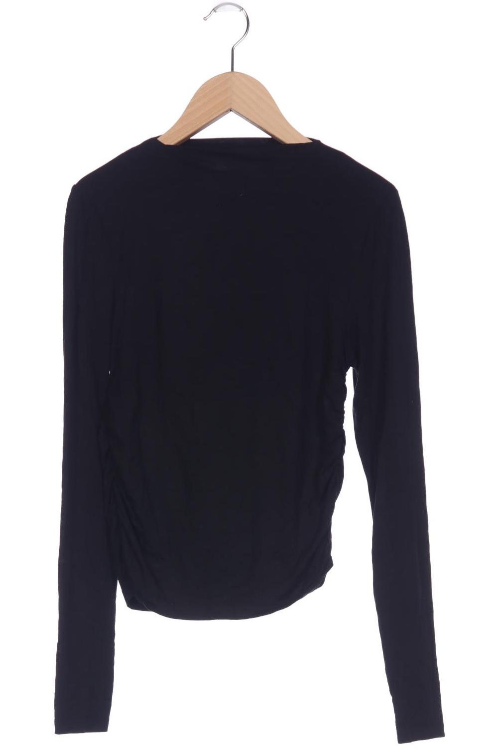 

Stradivarius Damen Langarmshirt, schwarz, Gr. 34