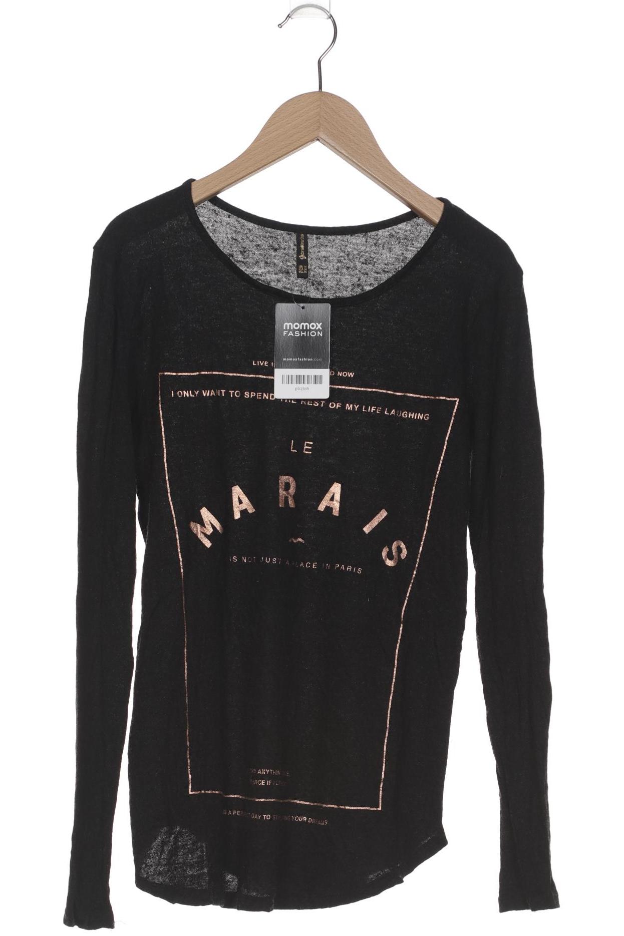 Thumbnail - Stradivarius Damen Langarmshirt, schwarz, Gr. 38