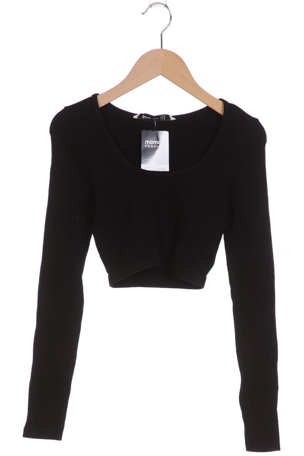 

Stradivarius Damen Langarmshirt, schwarz, Gr. 36