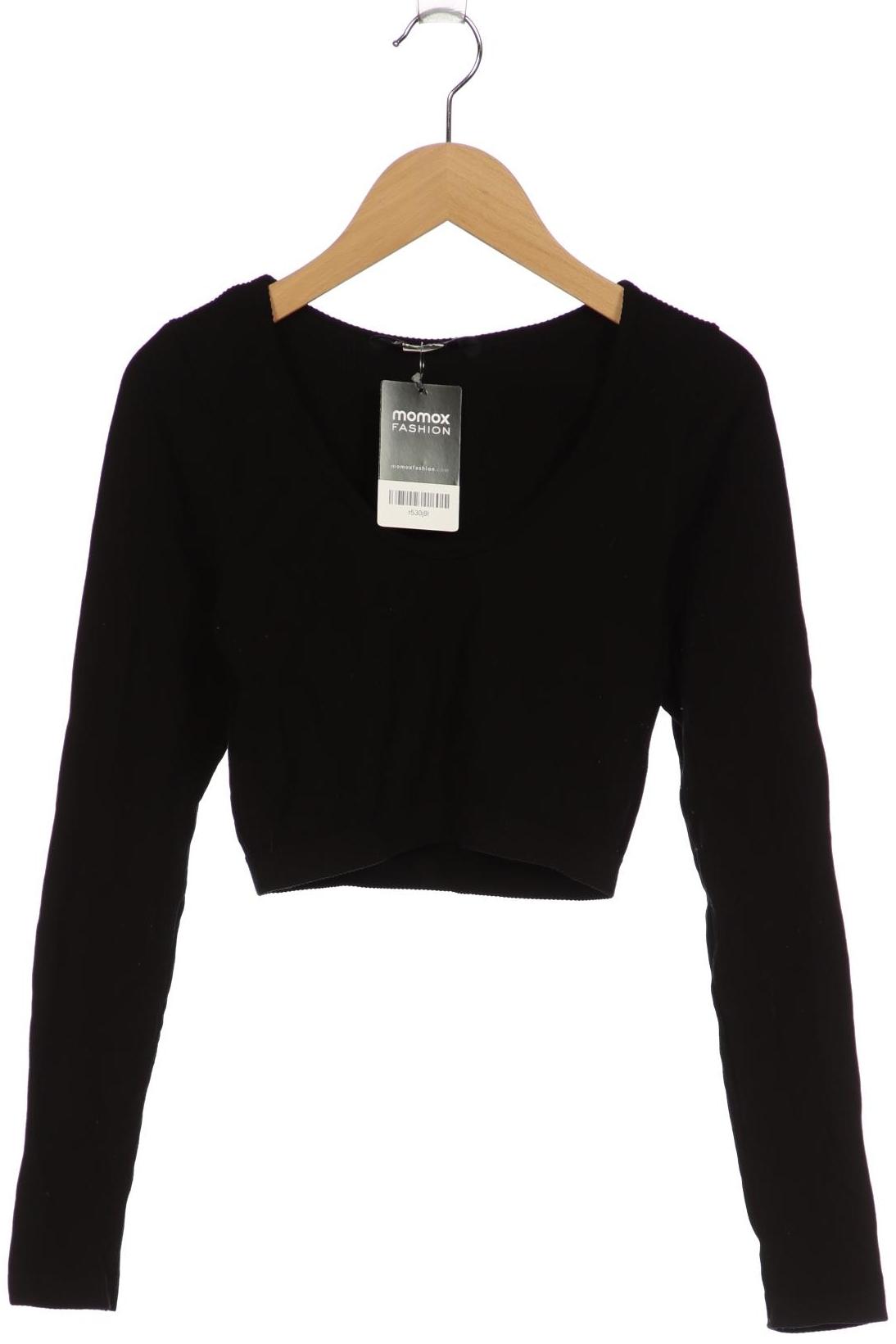 

Stradivarius Damen Langarmshirt, schwarz, Gr. 38