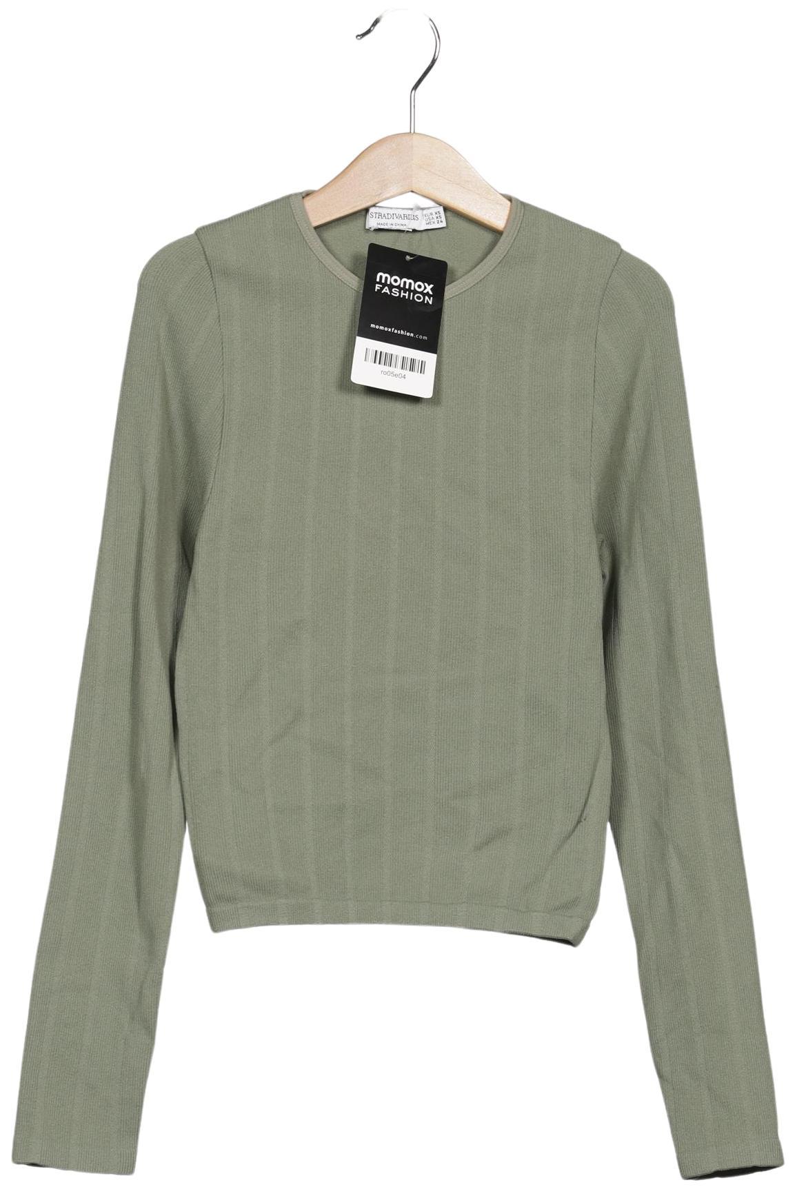

Stradivarius Damen Langarmshirt, grün, Gr. 34