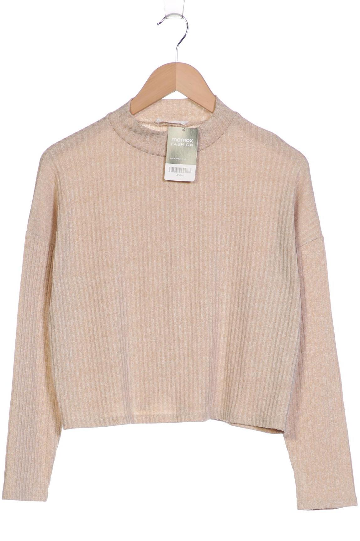 

Stradivarius Damen Langarmshirt, beige, Gr. 36