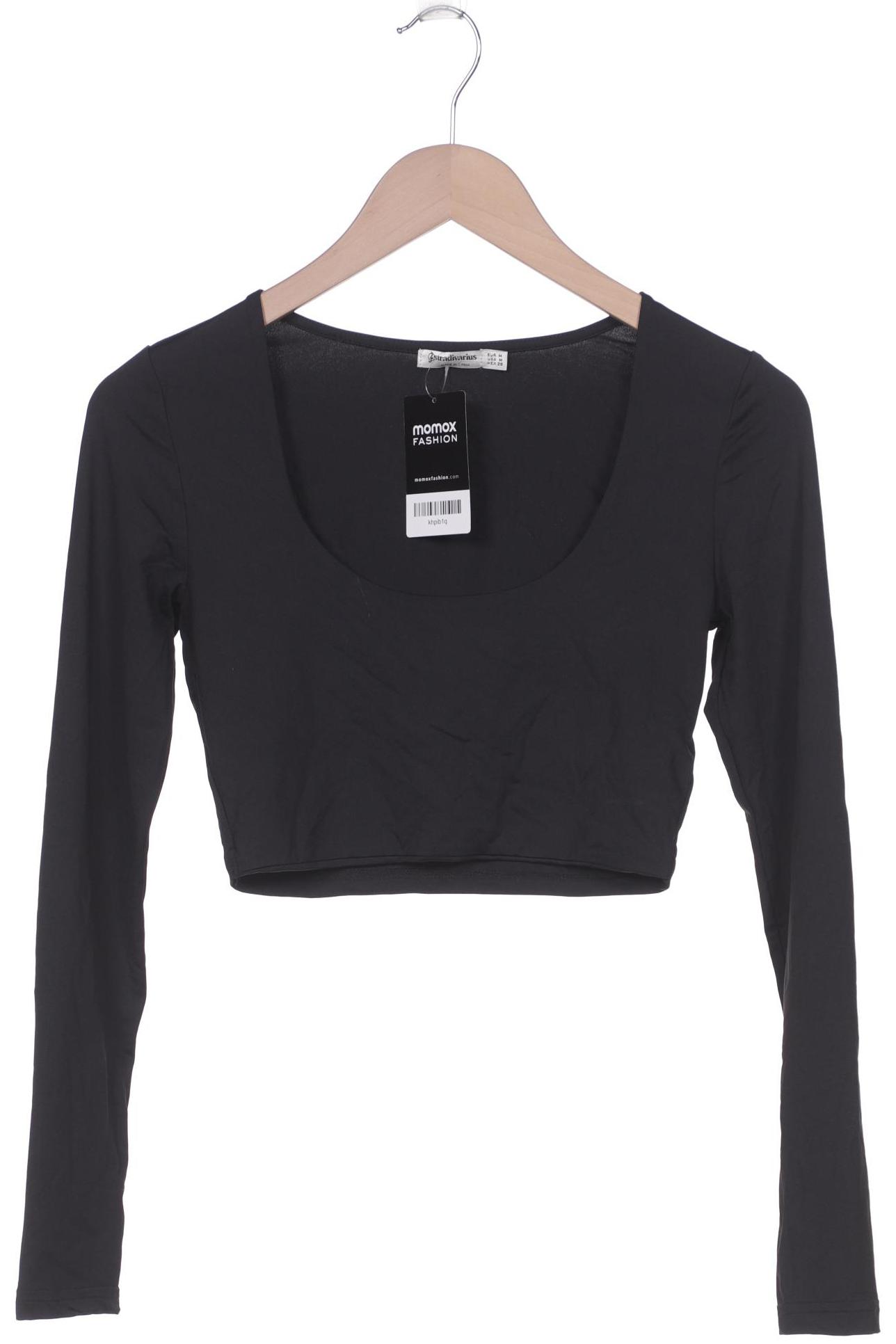 

Stradivarius Damen Langarmshirt, schwarz, Gr. 38