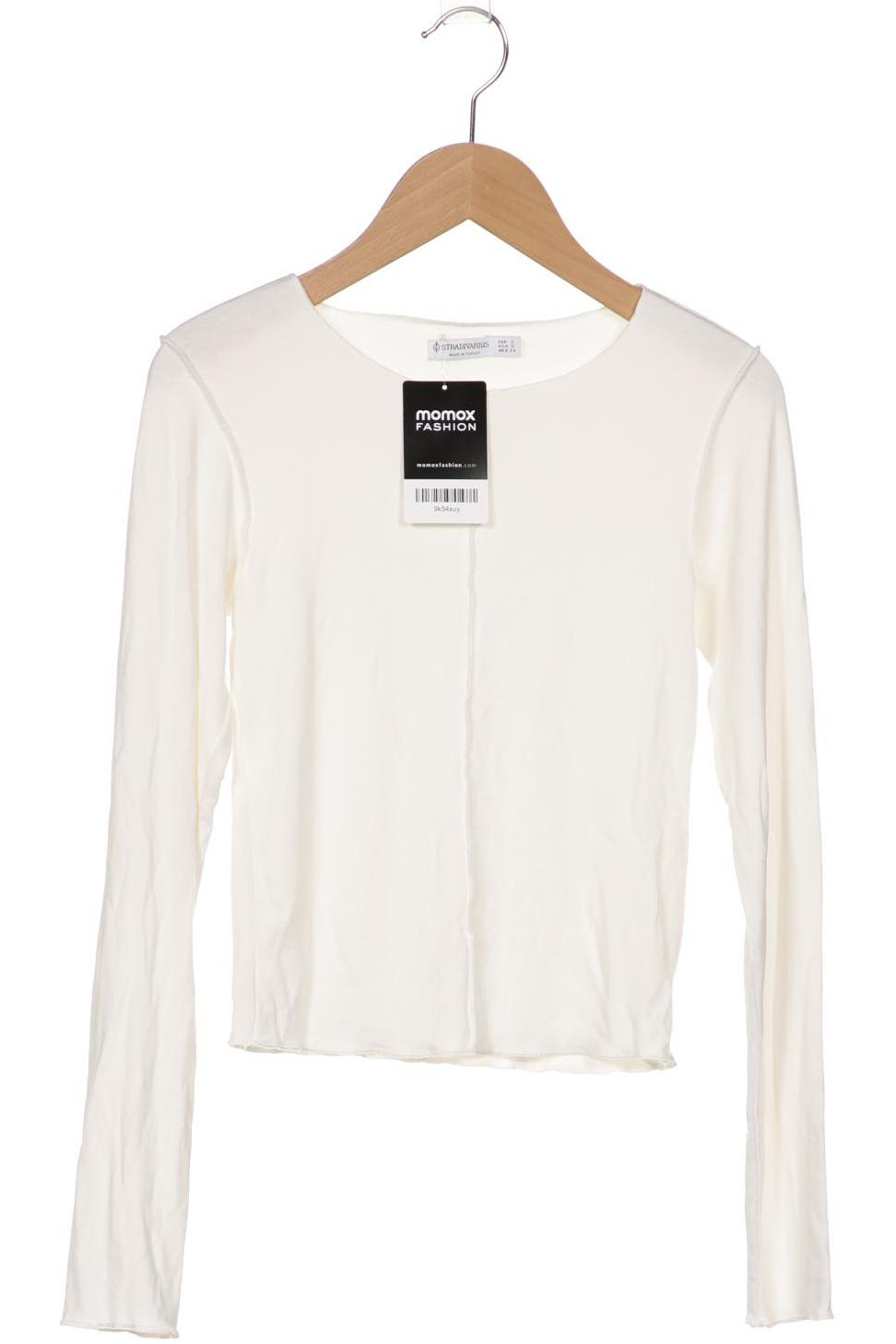 

Stradivarius Damen Langarmshirt, weiß
