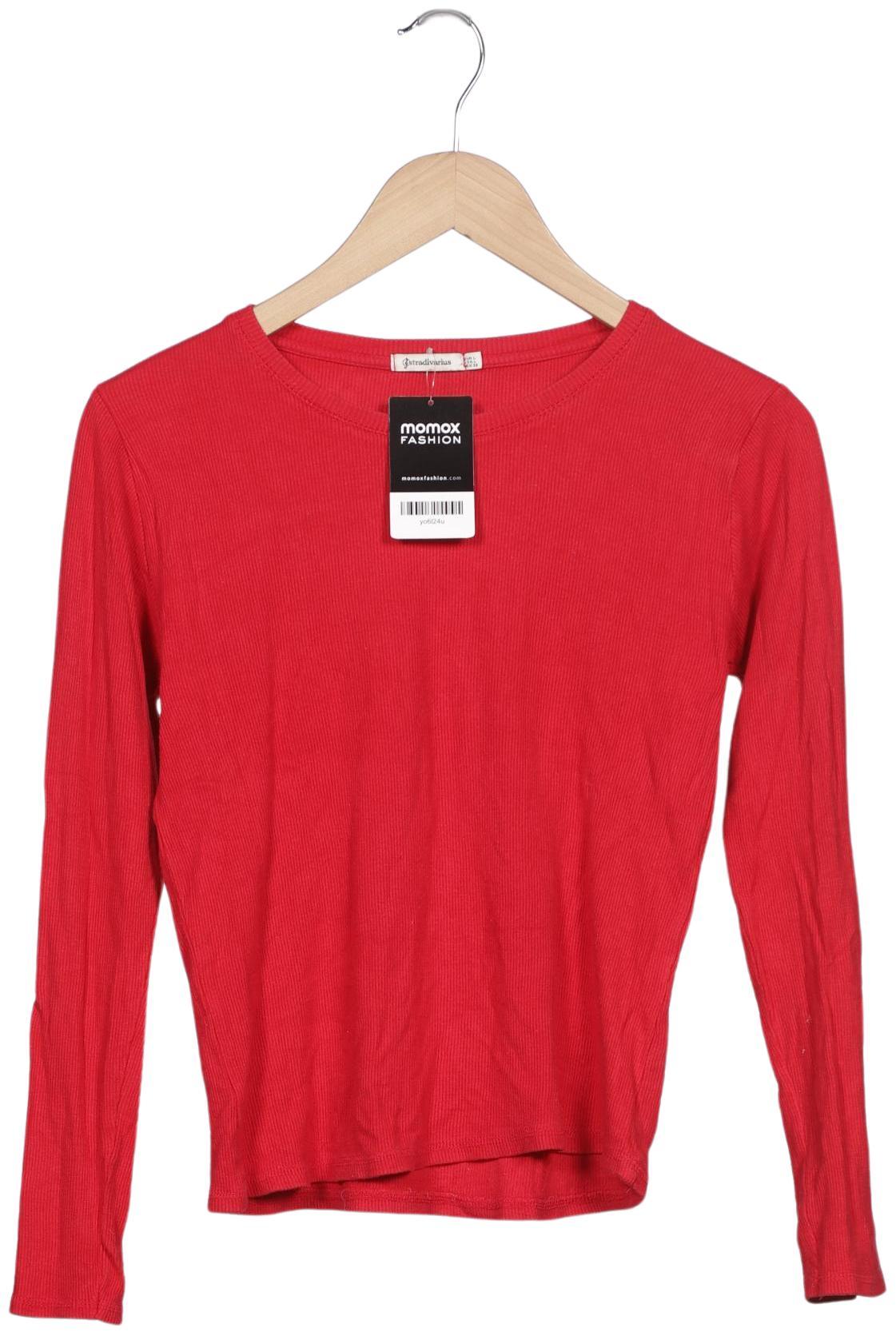 

Stradivarius Damen Langarmshirt, rot, Gr. 42