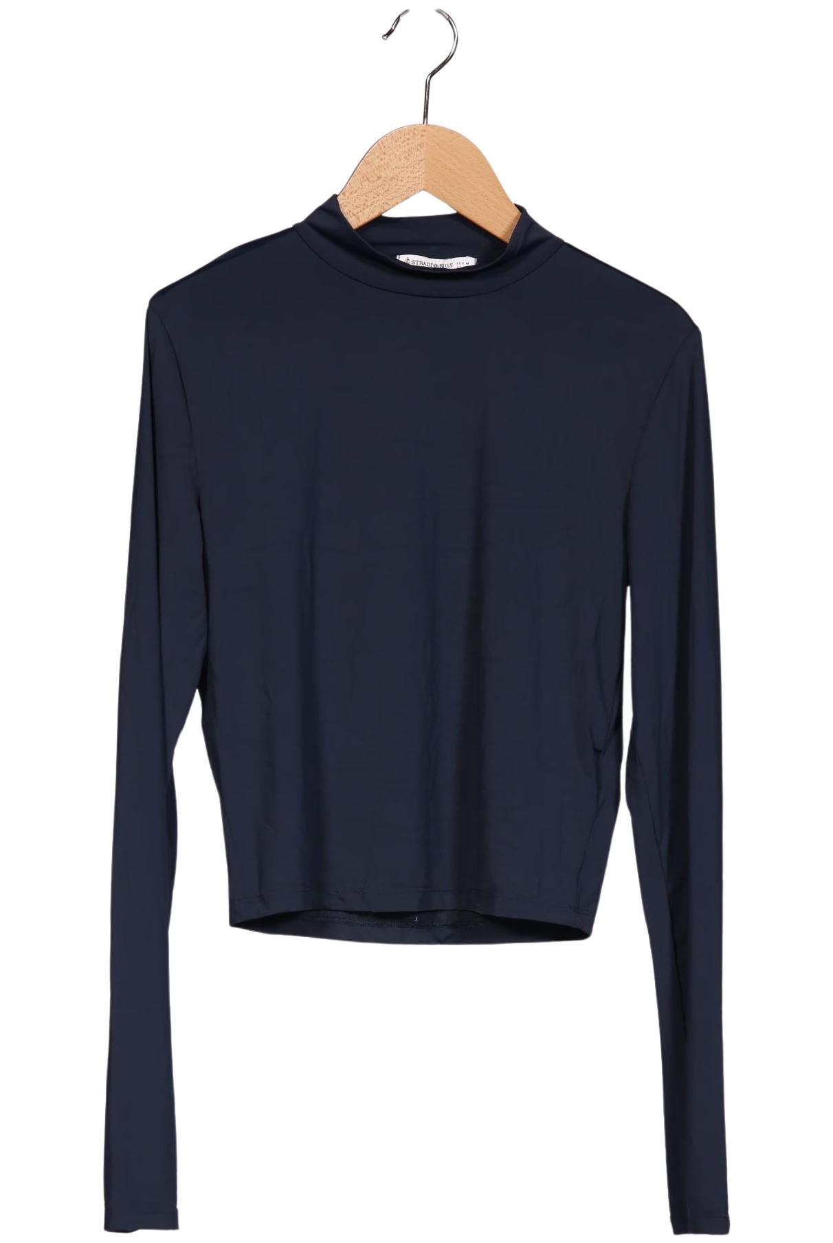 

Stradivarius Damen Langarmshirt, marineblau, Gr. 38